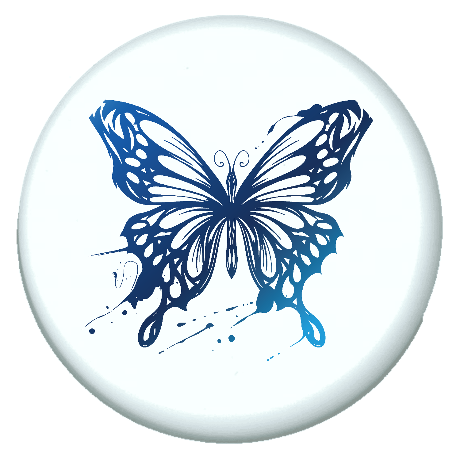 おしゃれなアゲハのワンポイントイラスト プチ缶ソフト