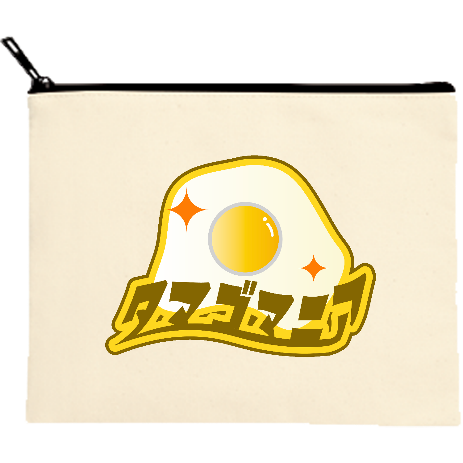 タマゴマニア！ キャンバスポーチ（M）【白プリント有】