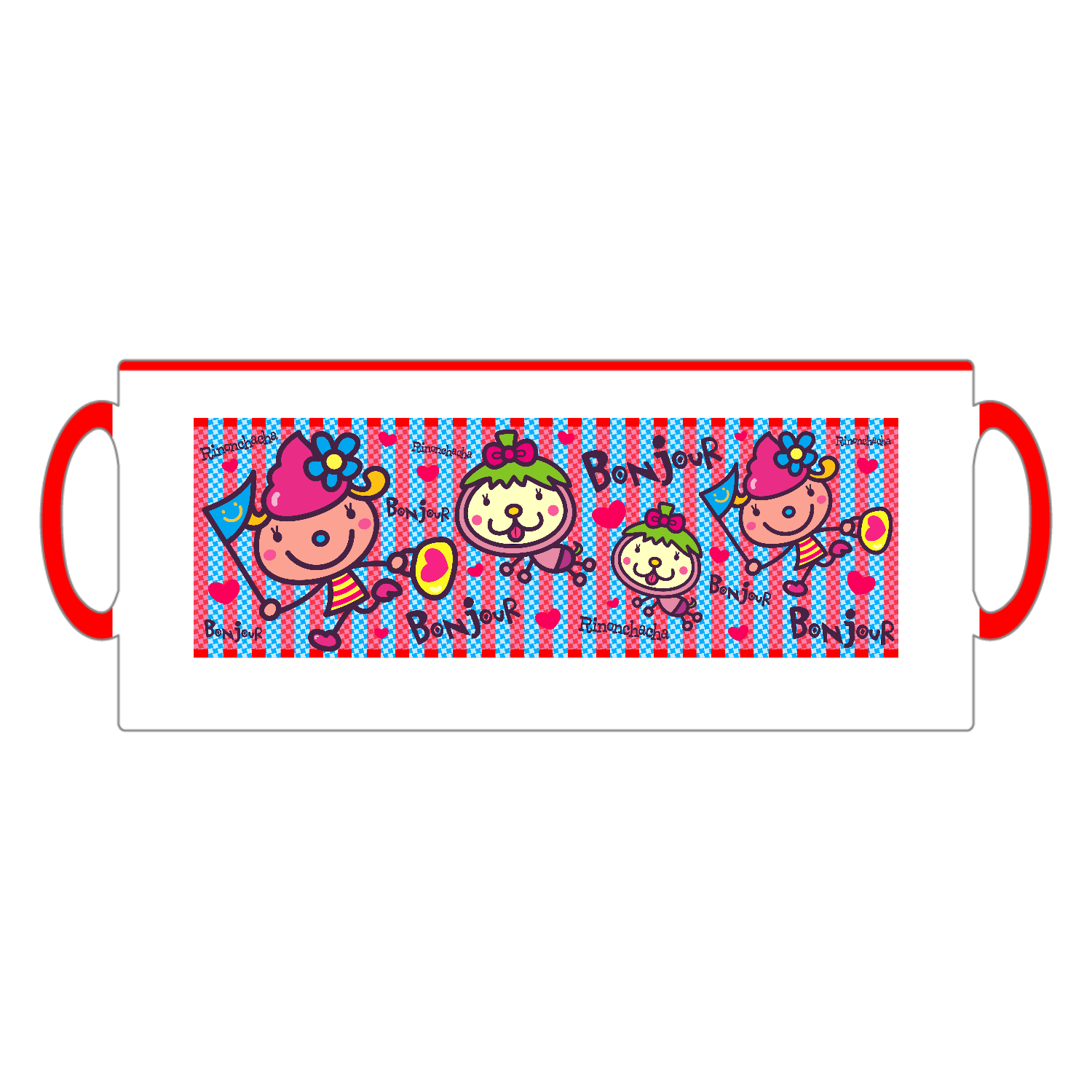 リノンちゃんとチャチャ2トーンマグカップ1