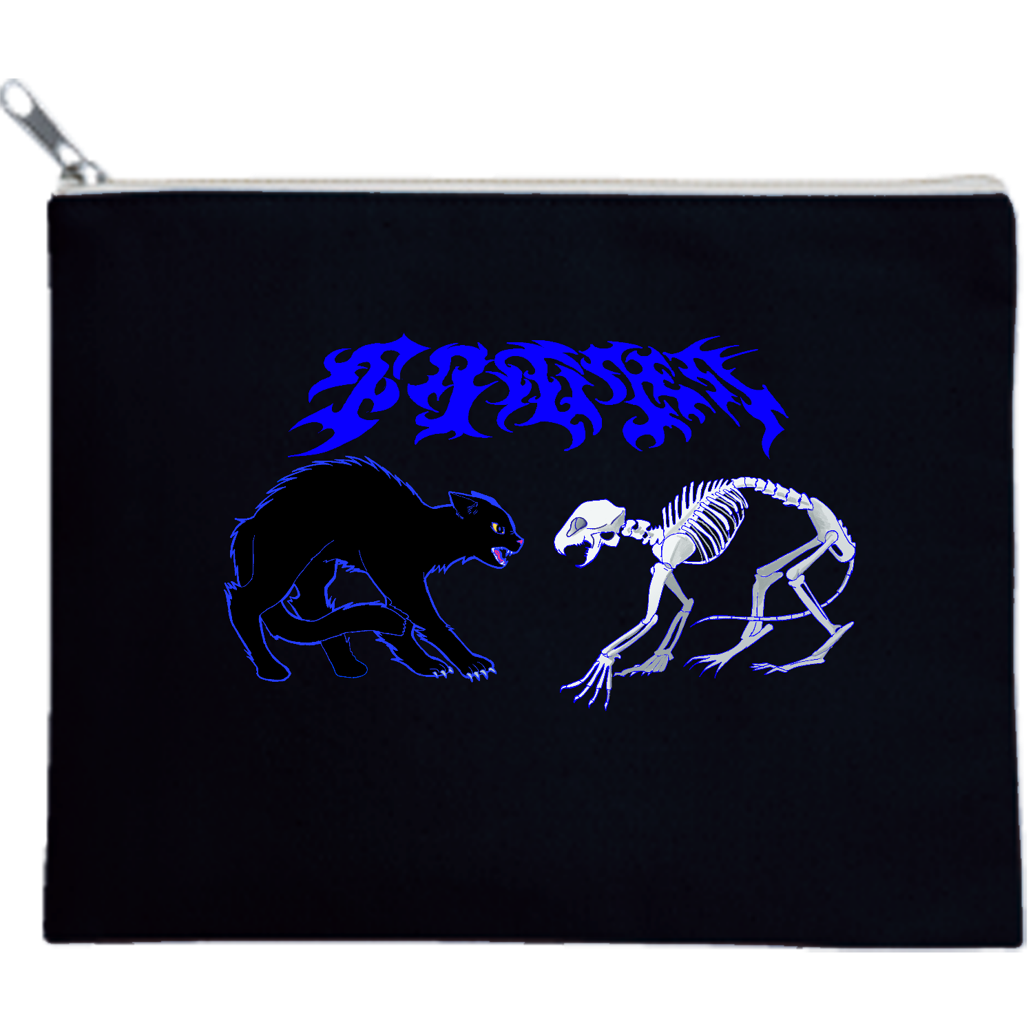 FIGHT キャンバスポーチ（M）【白プリント有】