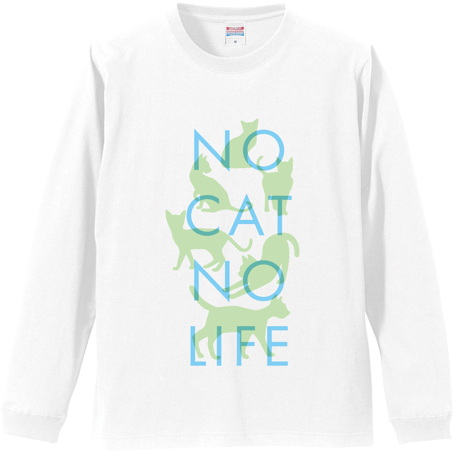 NO CAT NO LIFE  4 リブ付 ロングスリーブＴシャツ