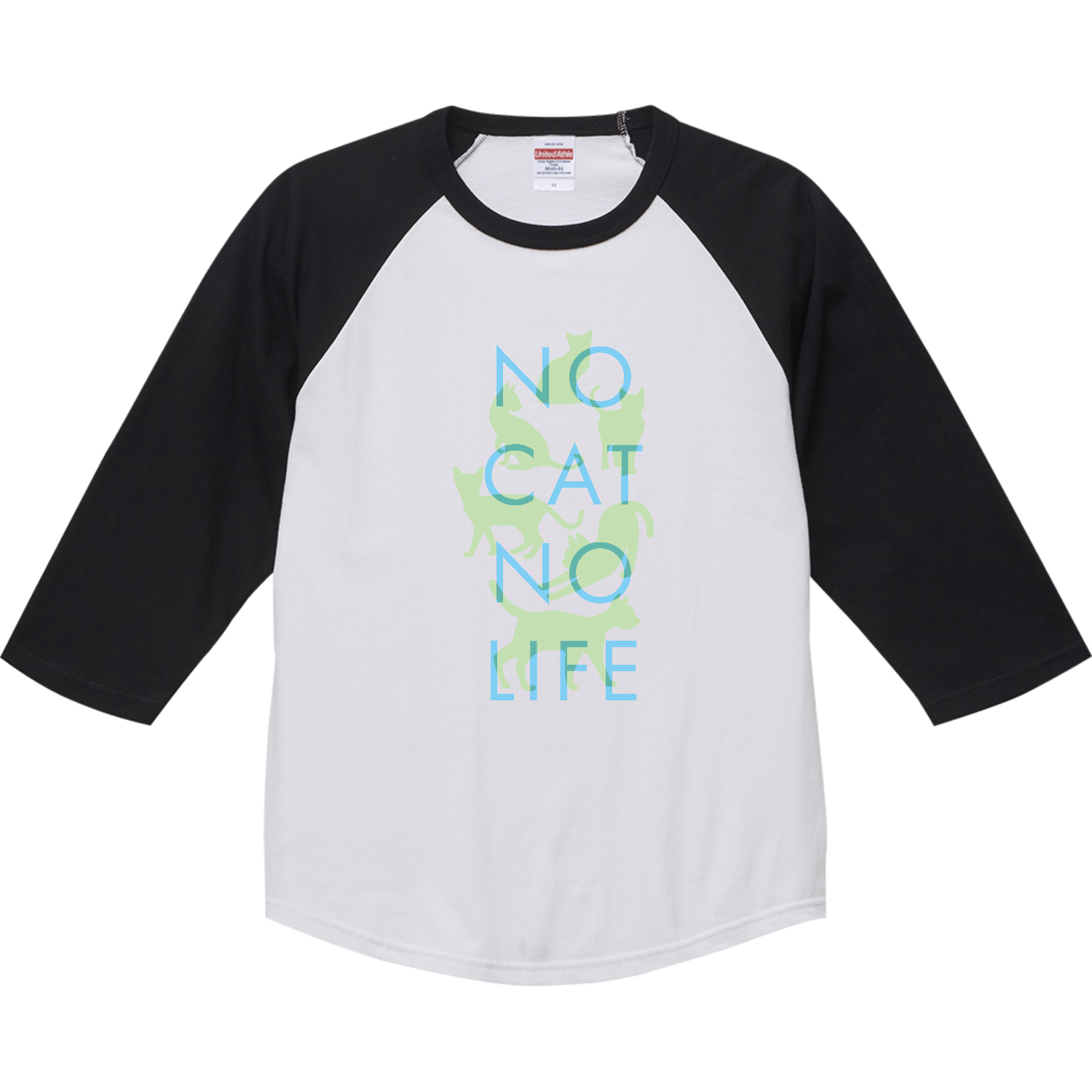 NO CAT NO LIFE  4 ラグランTシャツ（七分袖）