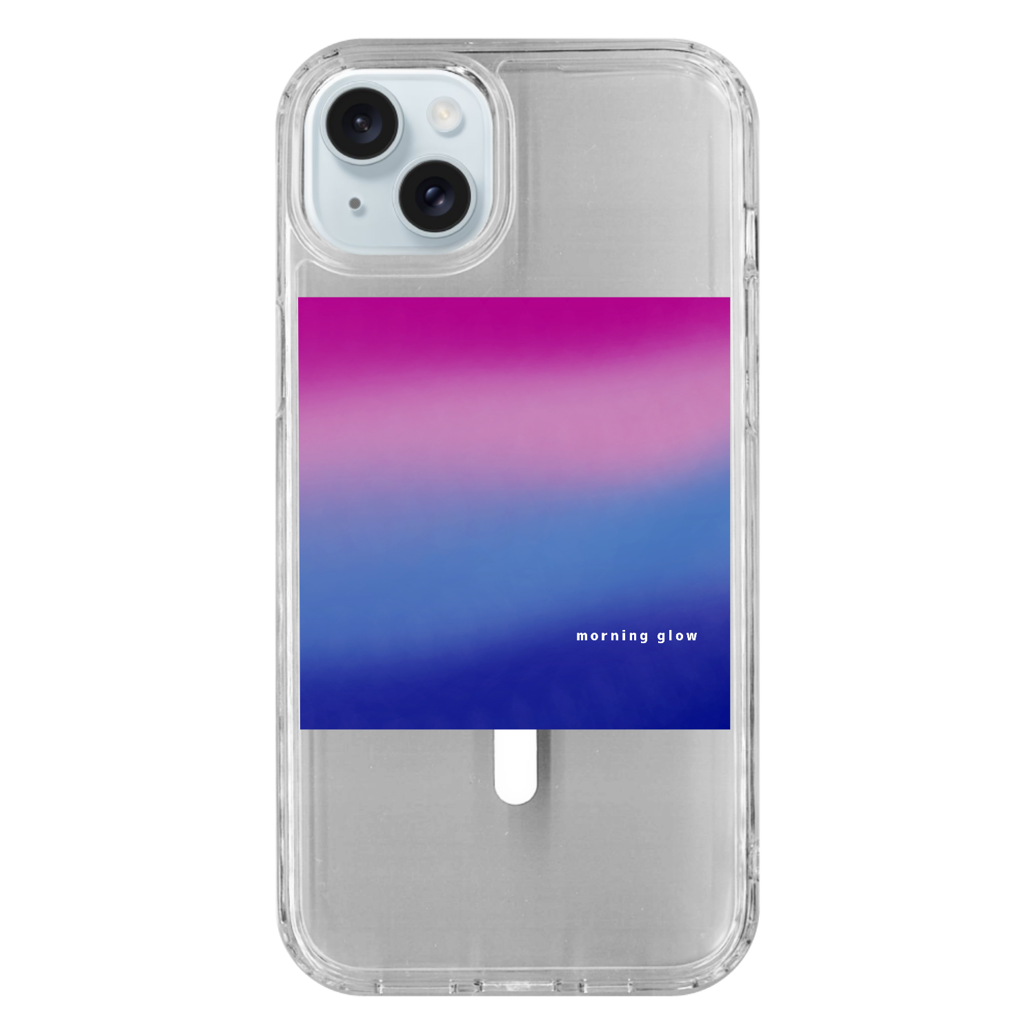 朝やけ iPhone15Plus MagSafe対応 耐衝撃クリアケース