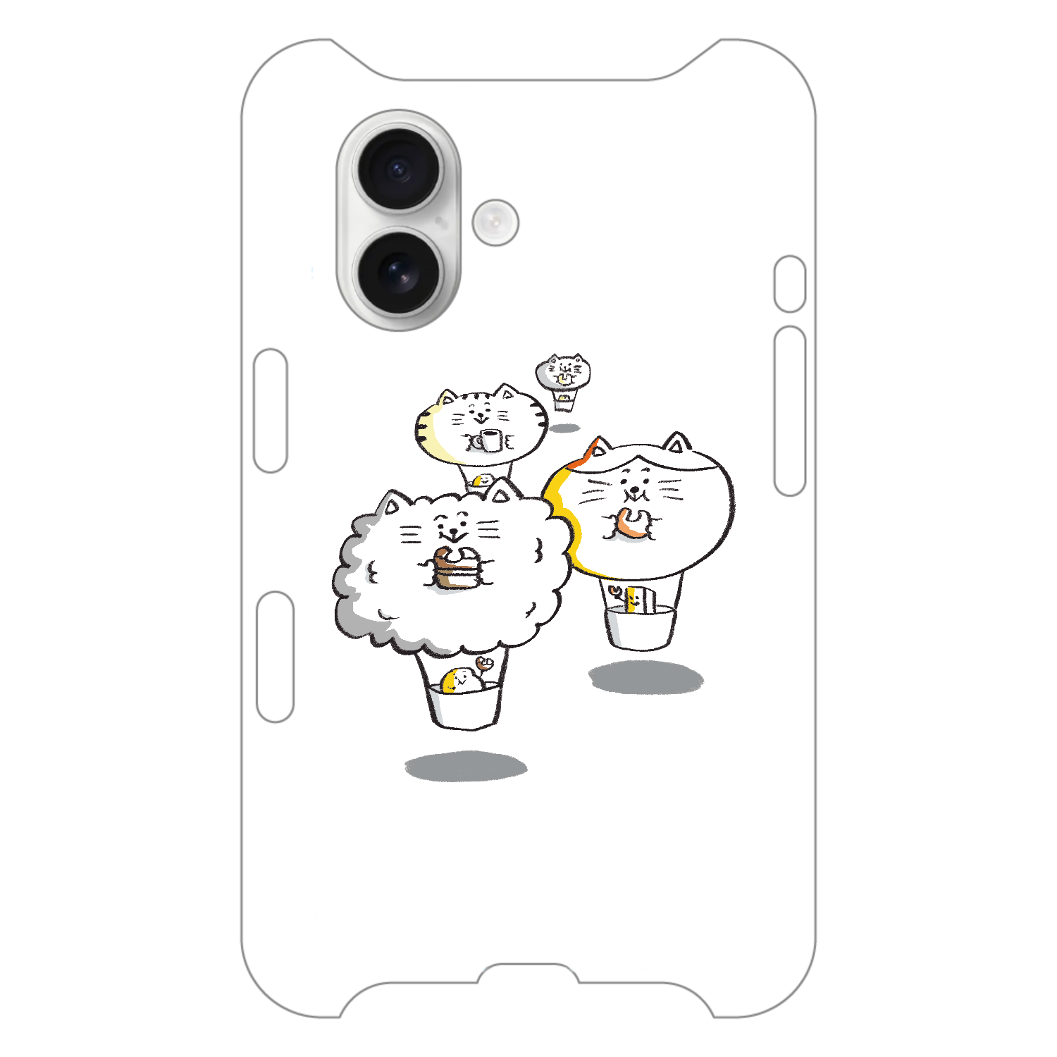 ねこ気球とドーナツタイム！ iPhone16