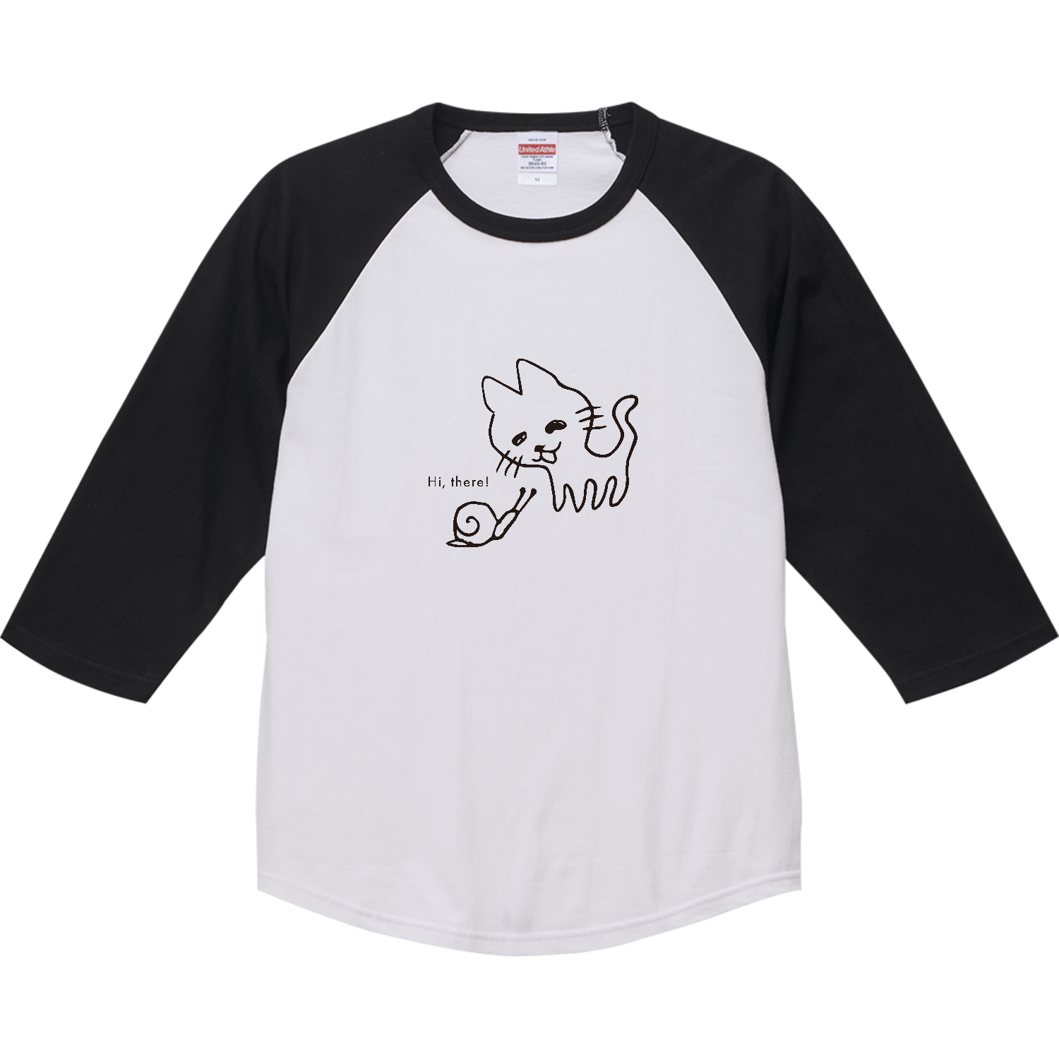 Hi, there! やあ! ラグランTシャツ（七分袖）