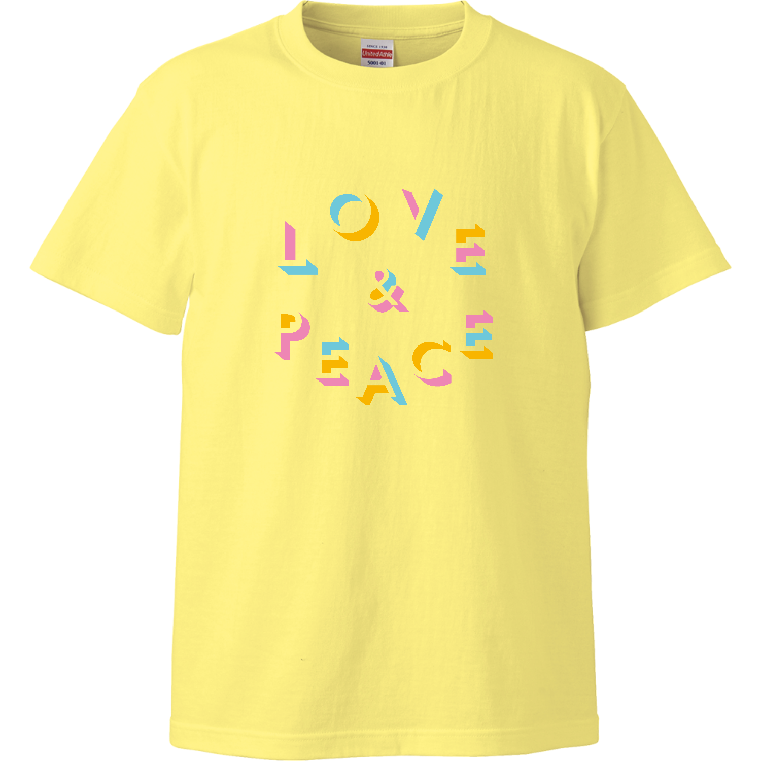 Love & Peace ハイクオリティーTシャツ