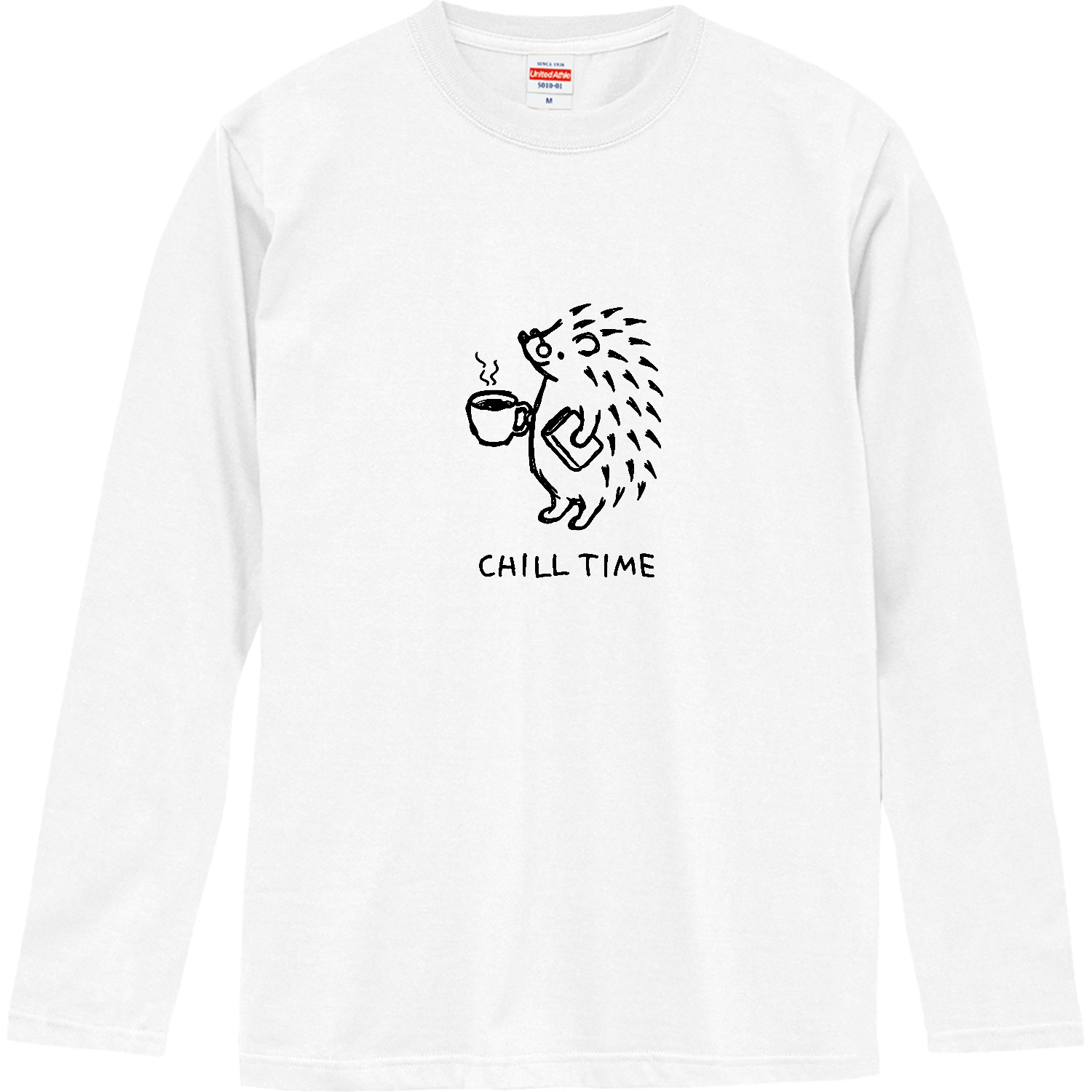 ハリネズミくん チルタイム BK ロングスリーブTシャツ