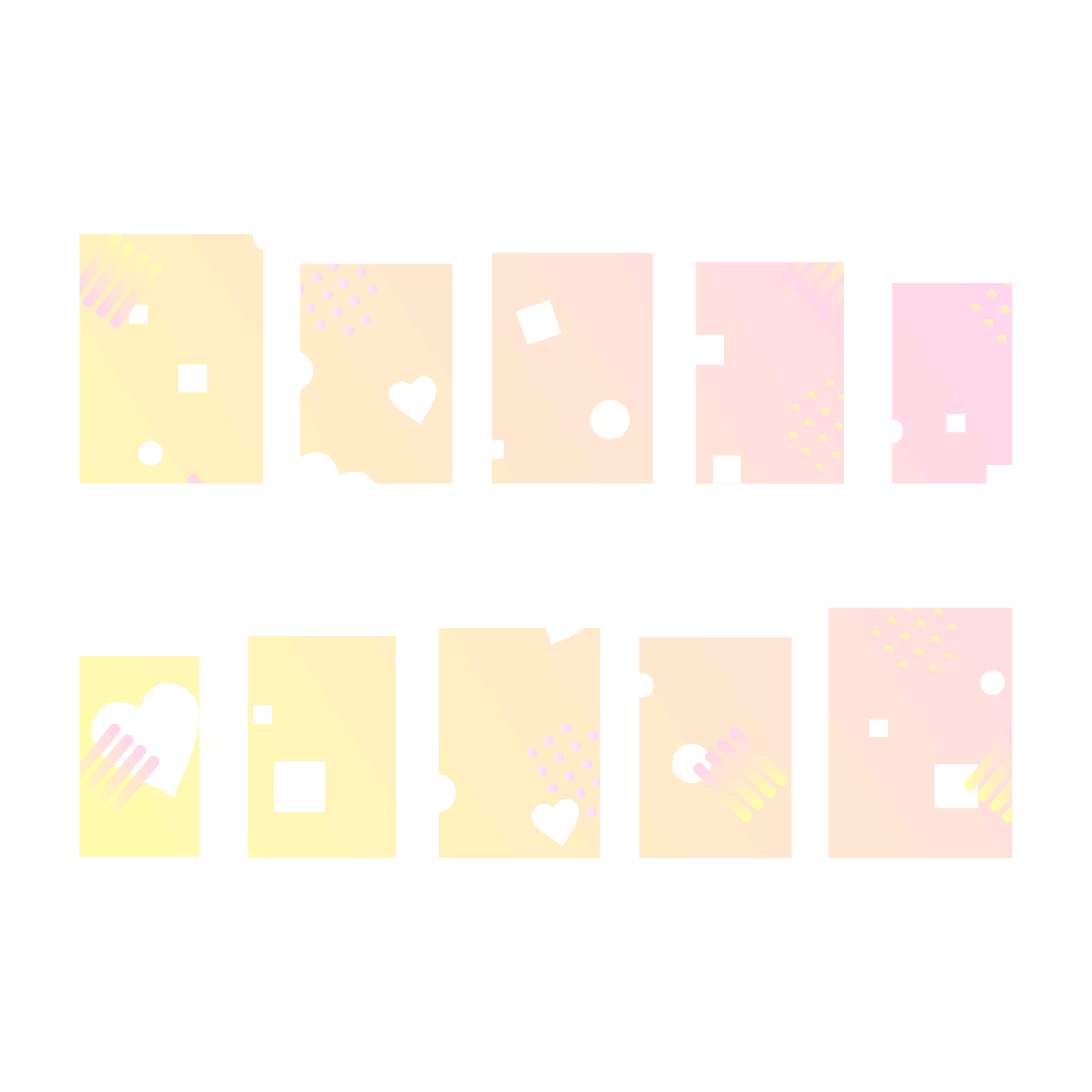 ふわふわハートゆめかわネイルチップネイルチップM1