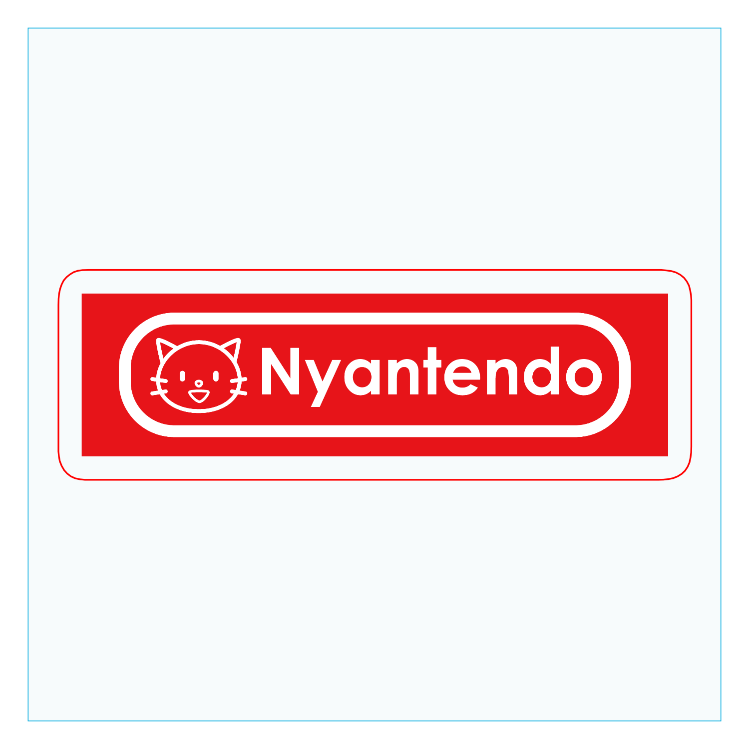 Nyantendo / ニャンテンドー ダイカットアクリルキーホルダー(6×6cm)