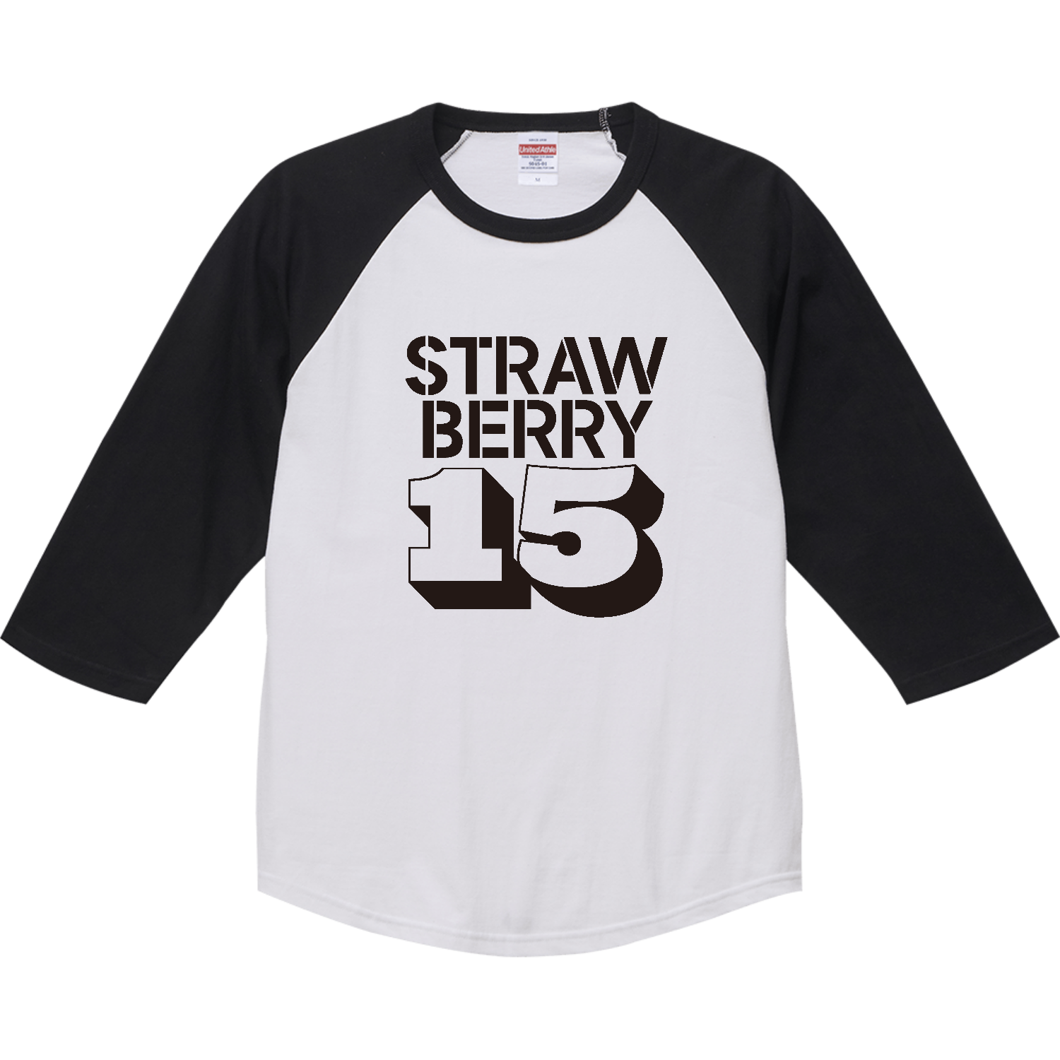 STRAWBERRY 15・イチゴ大好き ラグランTシャツ（七分袖）