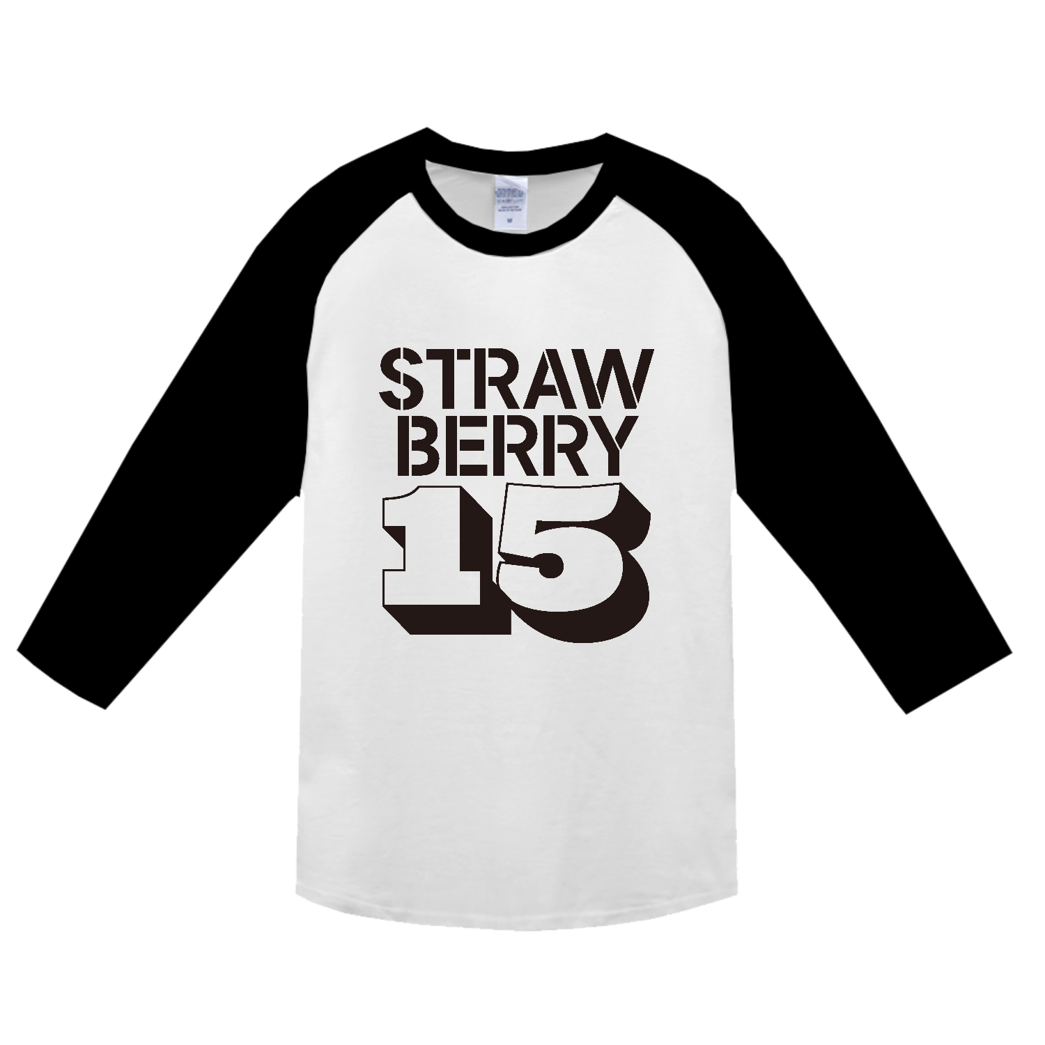 STRAWBERRY 15・イチゴ大好き ヘビーウェイトベースボールＴシャツ