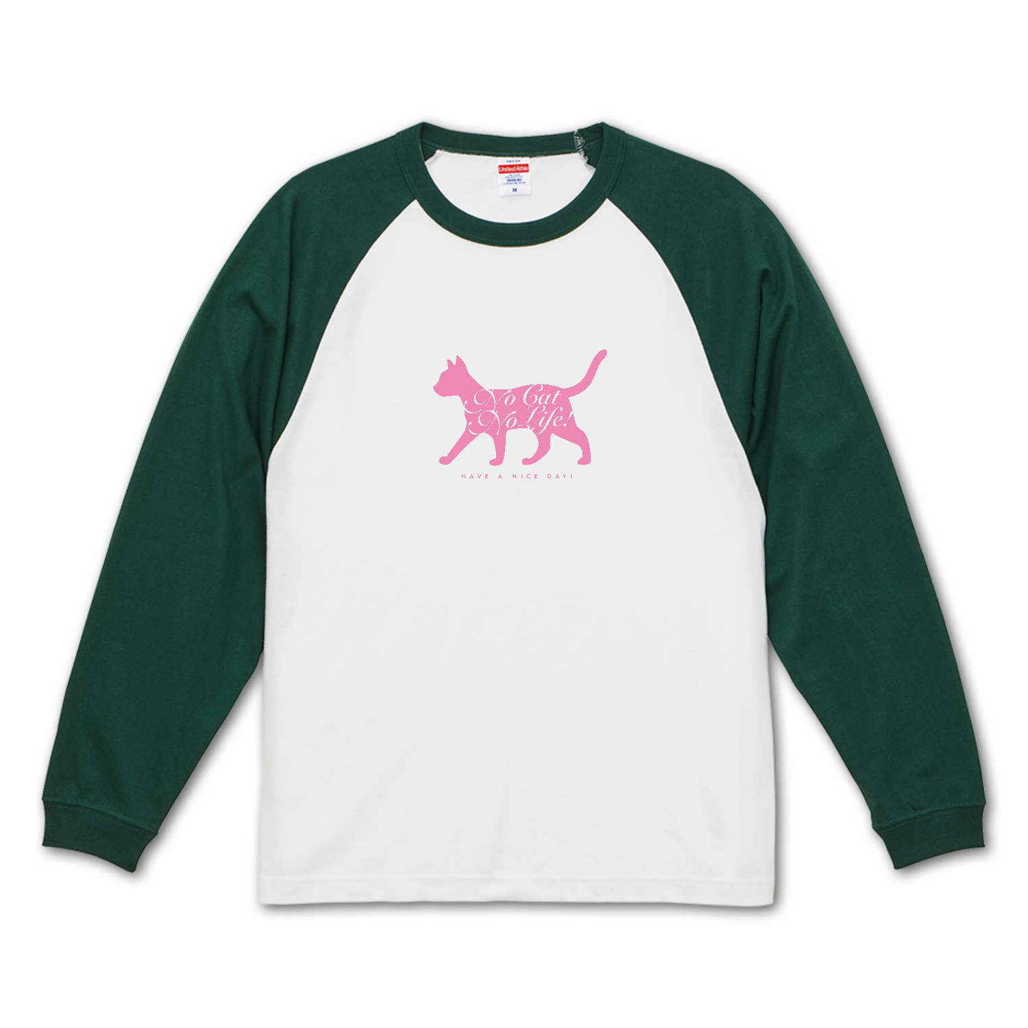 NO CAT NO LIFE 9 ラグランロングスリーブTシャツ（1.6インチリブ）
