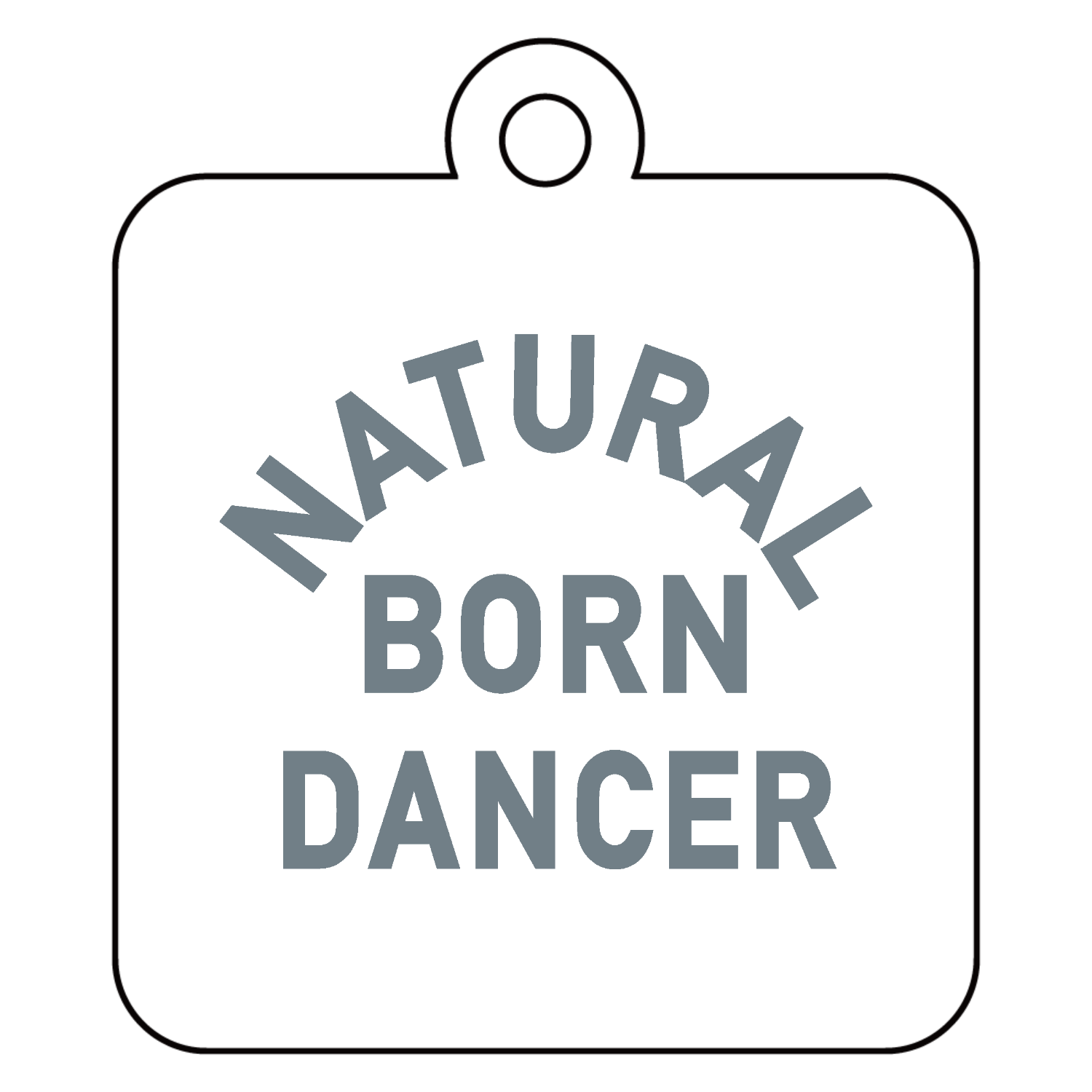 NATURAL BORN DANCER ナチュラル・ボーン・ダンサー 2 アクリルキーホルダー　四角型 (4cm)
