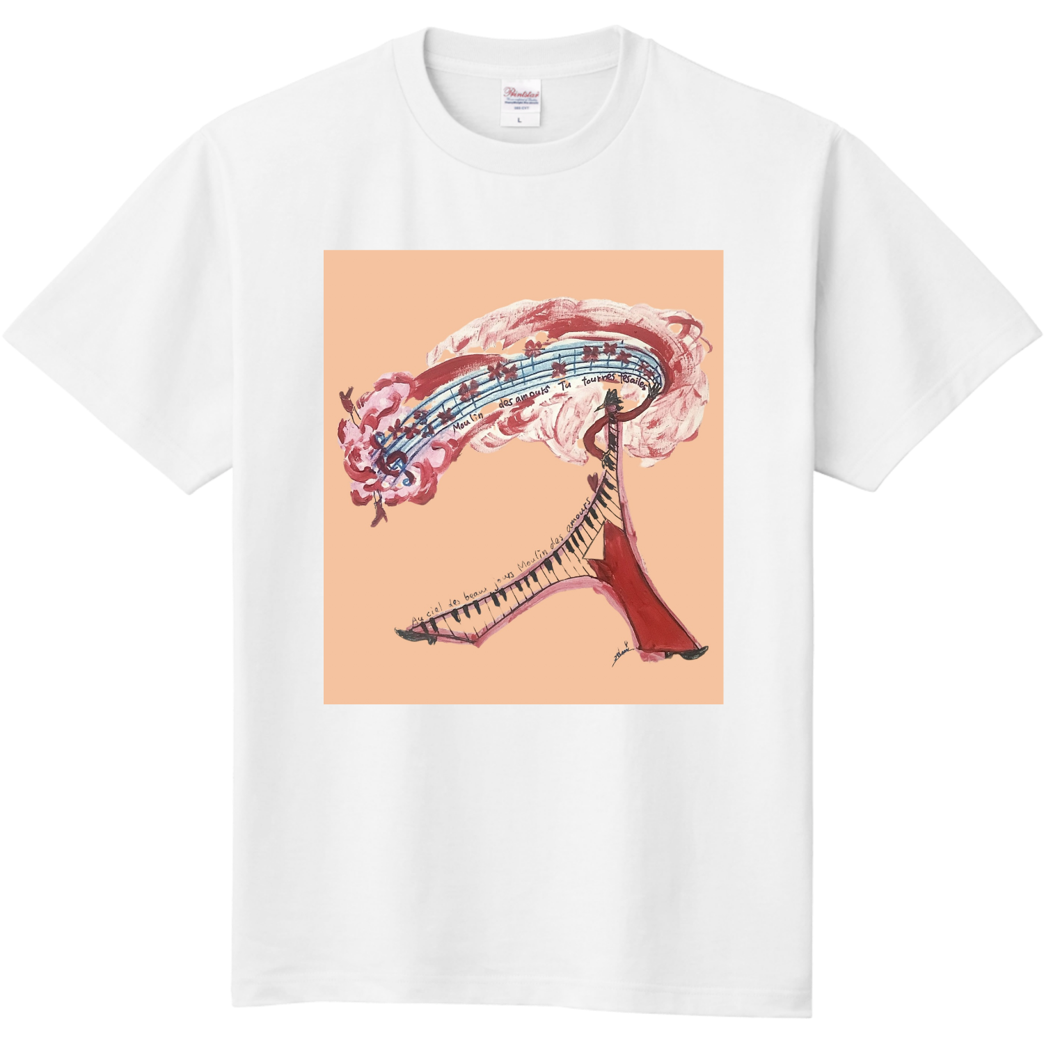 Rickyエッフェル塔定番Tシャツの商品購入ページ｜クリエイターの