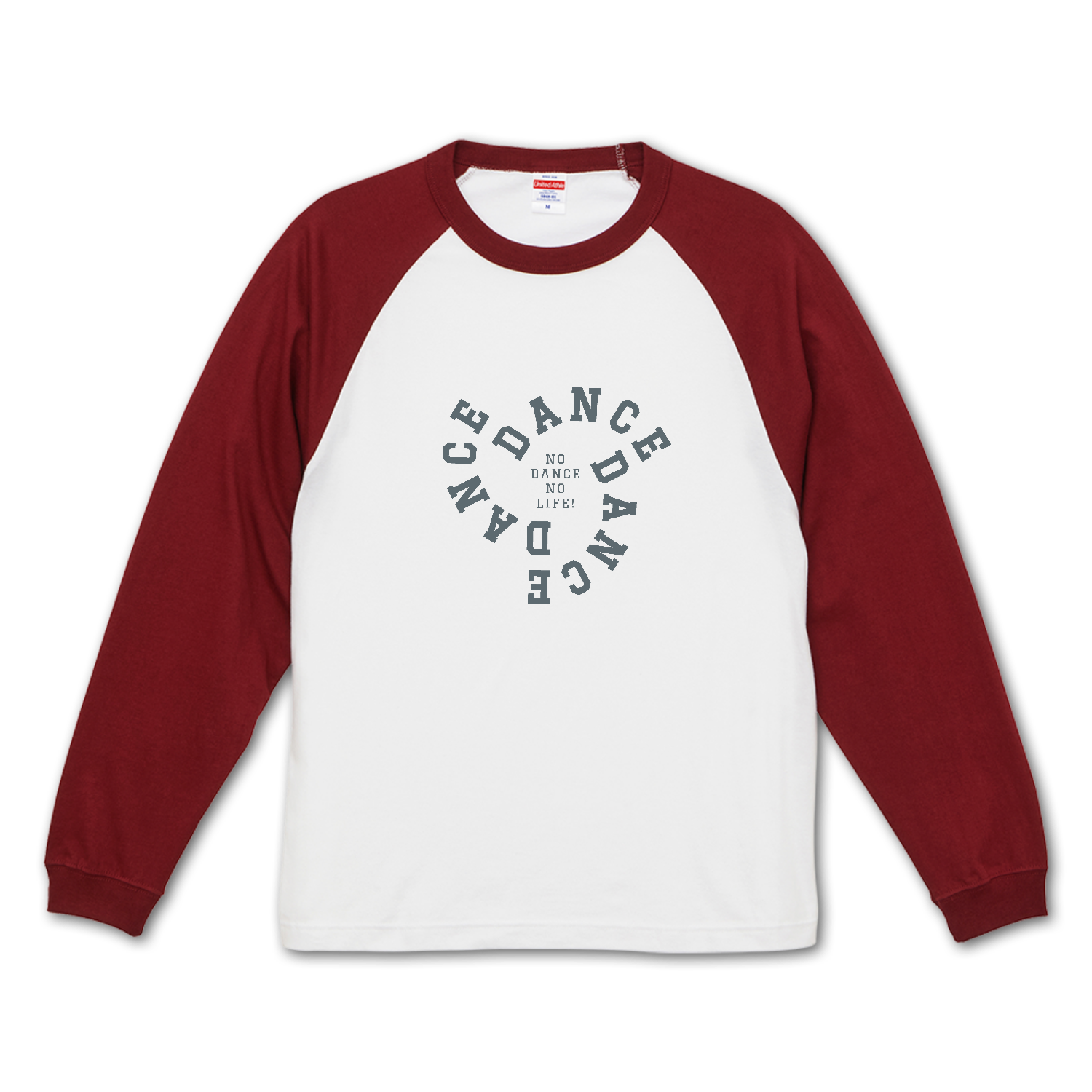 DANCE DANCE DANCE・ダンス大好き! 1 ラグランロングスリーブTシャツ（1.6インチリブ）