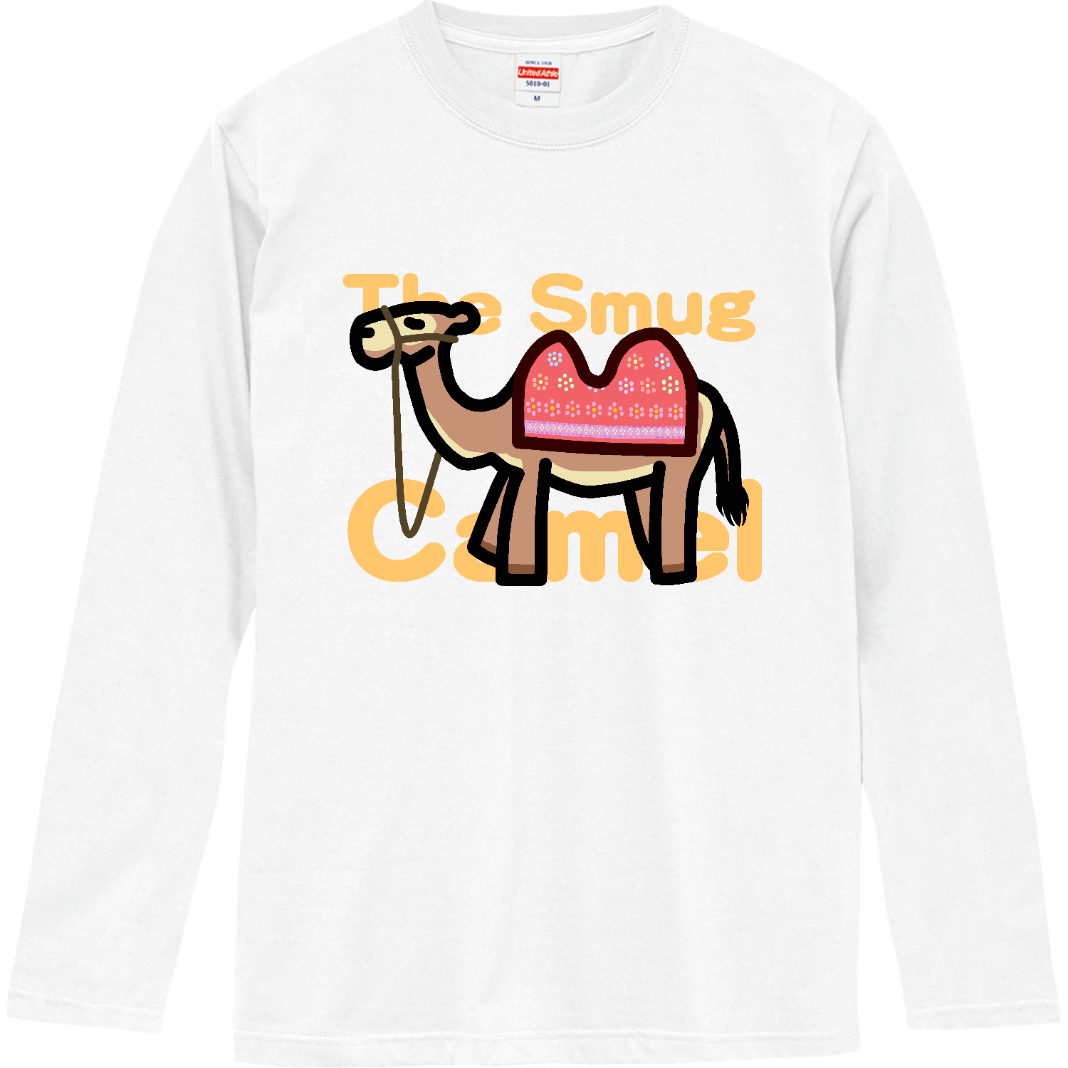 ちょっと得意げなラクダⅡ（橙） 長袖Tシャツ｜kiilo su - オリラボ