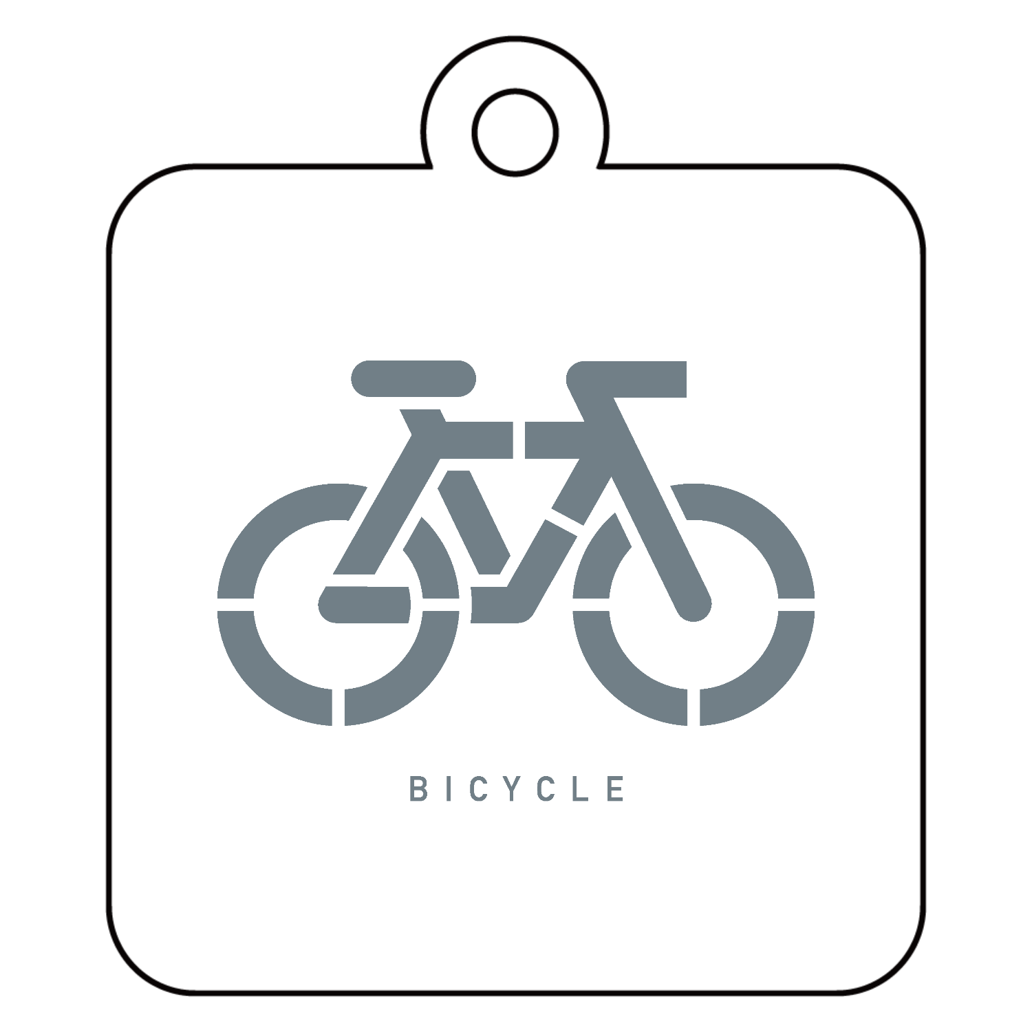 BICYCLE 02 アクリルキーホルダー　四角型 (4cm)