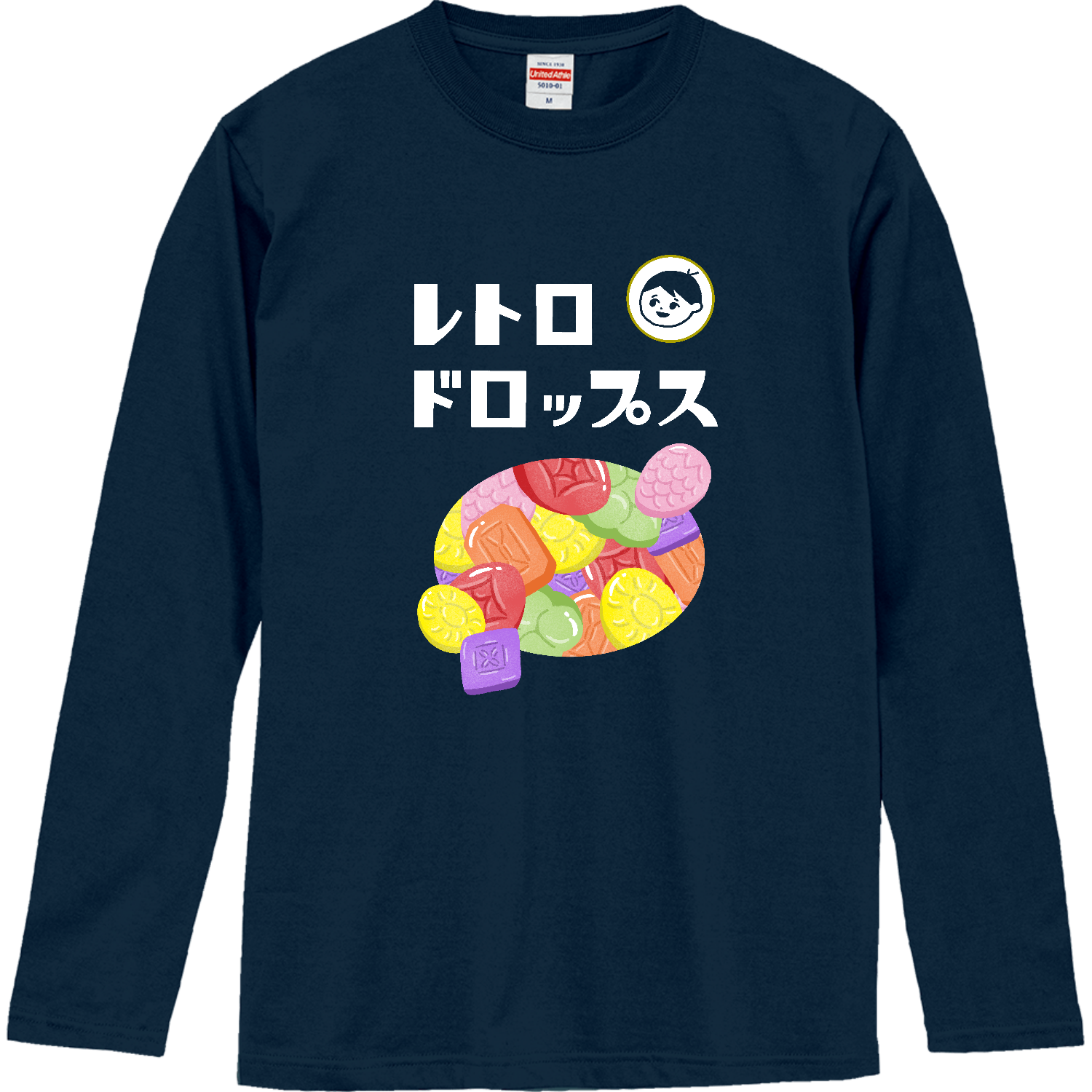 レトロドロップスロングスリーブTシャツの商品購入ページ