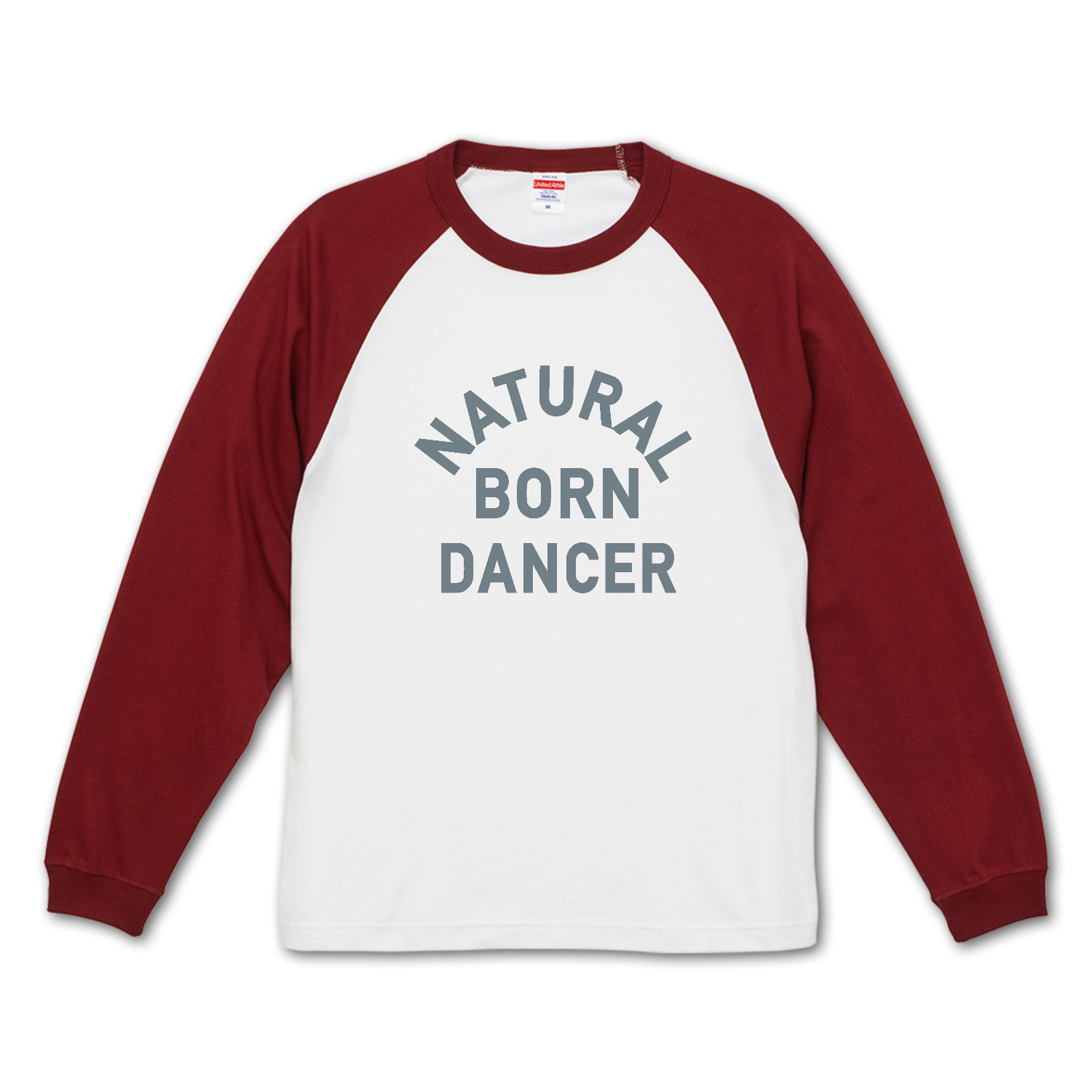 NATURAL BORN DANCER ナチュラル・ボーン・ダンサー 2 ラグランロングスリーブTシャツ（1.6インチリブ）