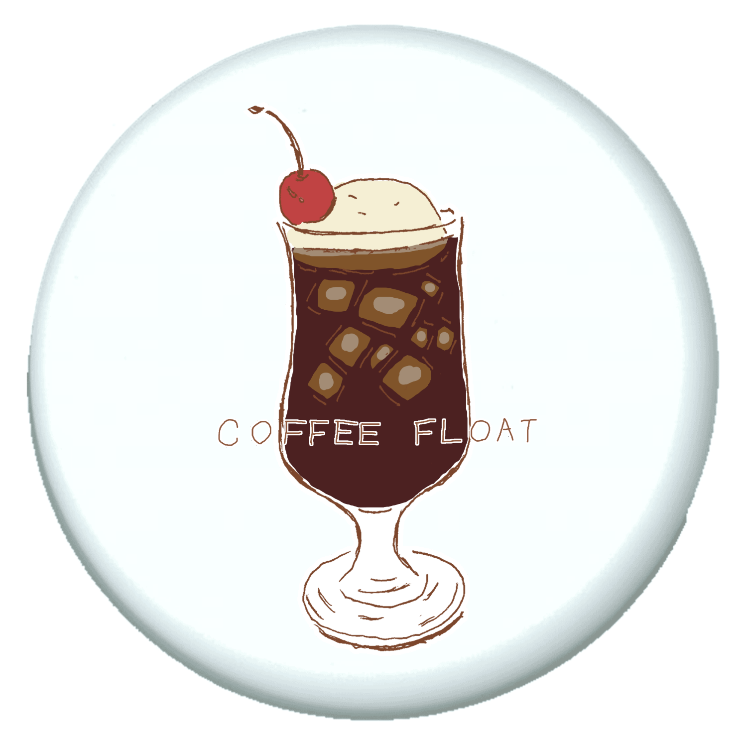 レトロ喫茶デザイン「コーヒーフロート」 プチ缶ソフト