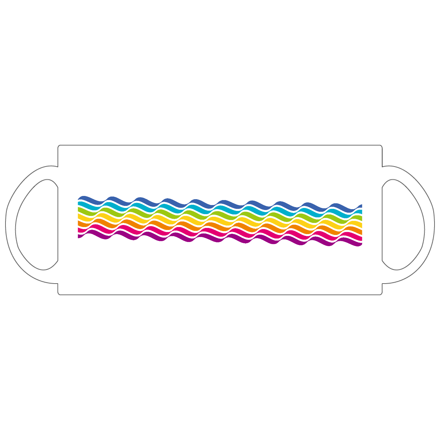 Rainbow wave・虹波  1定番マグカップ1