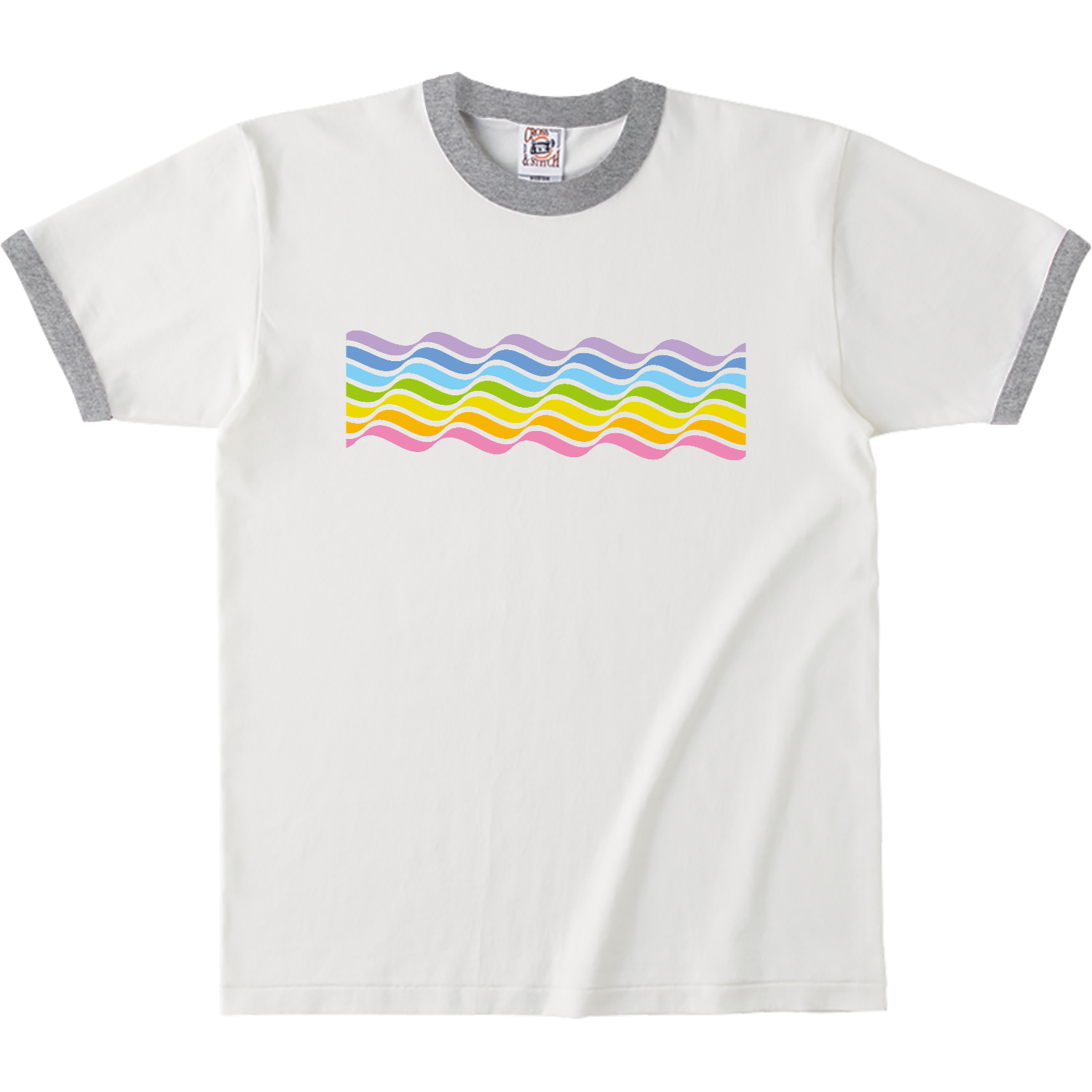  Rainbow wave・虹波 2 オープンエンドマックスウェイトリンガーTシャツ
