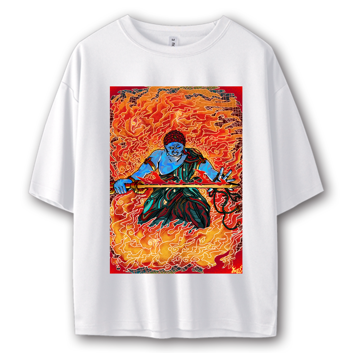 不動明王 ストリートＴシャツ