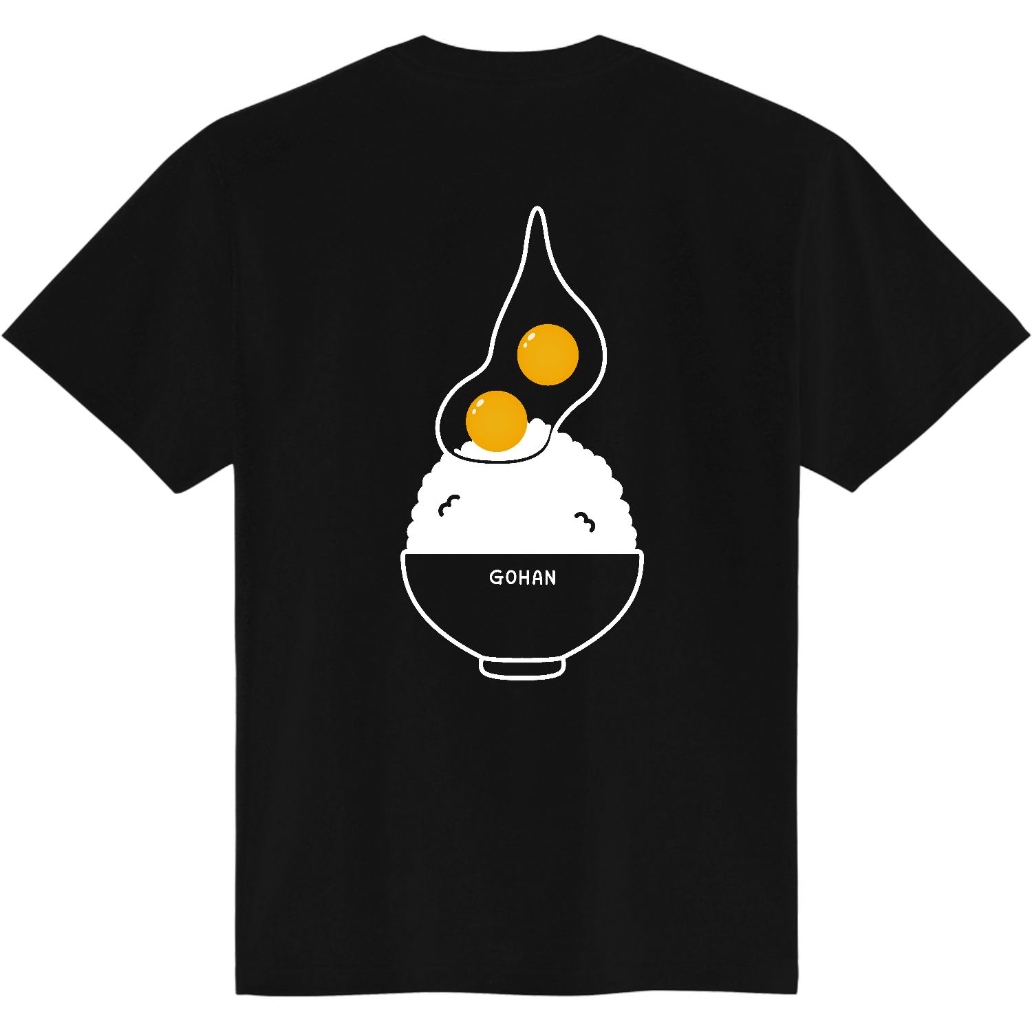 バックプリント　たまごかけごはんB 定番Ｔシャツ