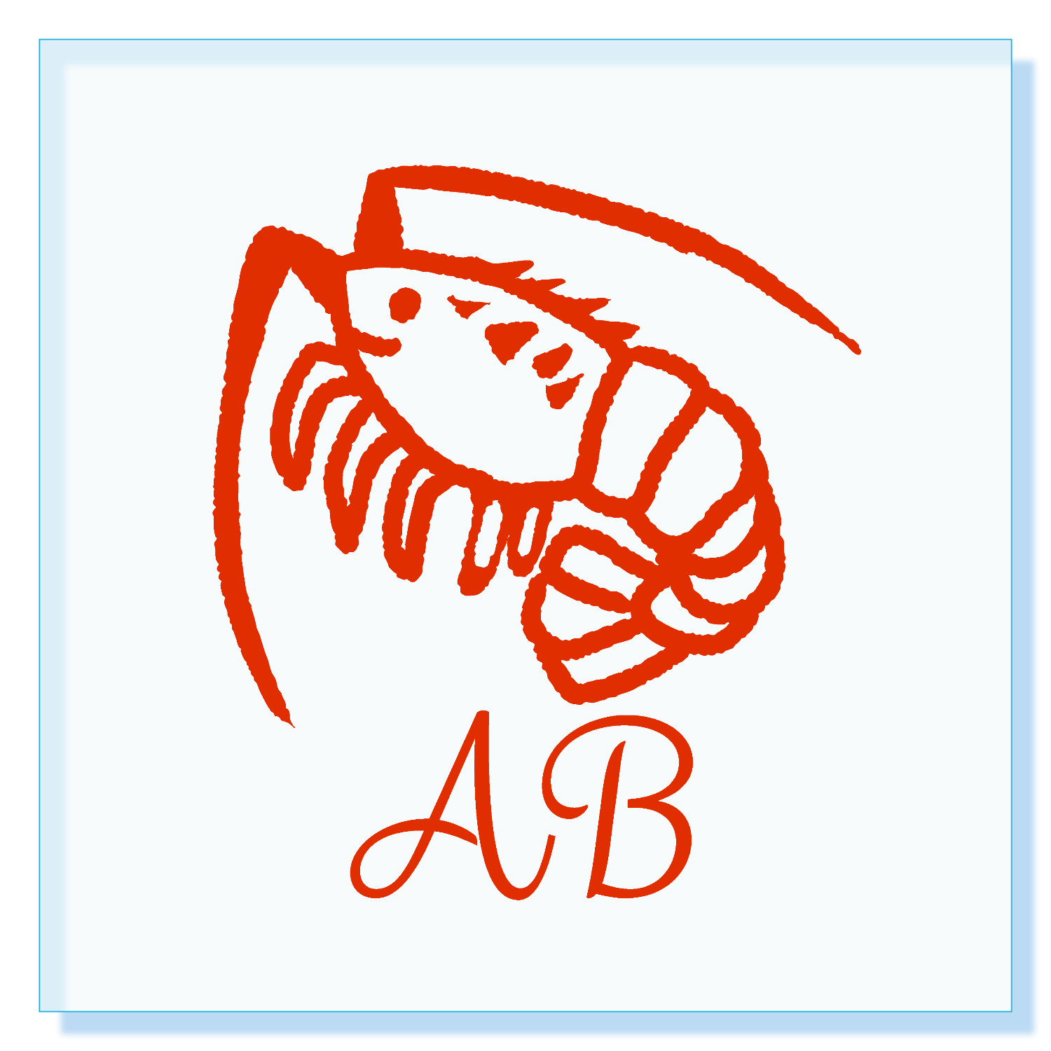 AB海老 アクリルブロック (100 x 100mm)