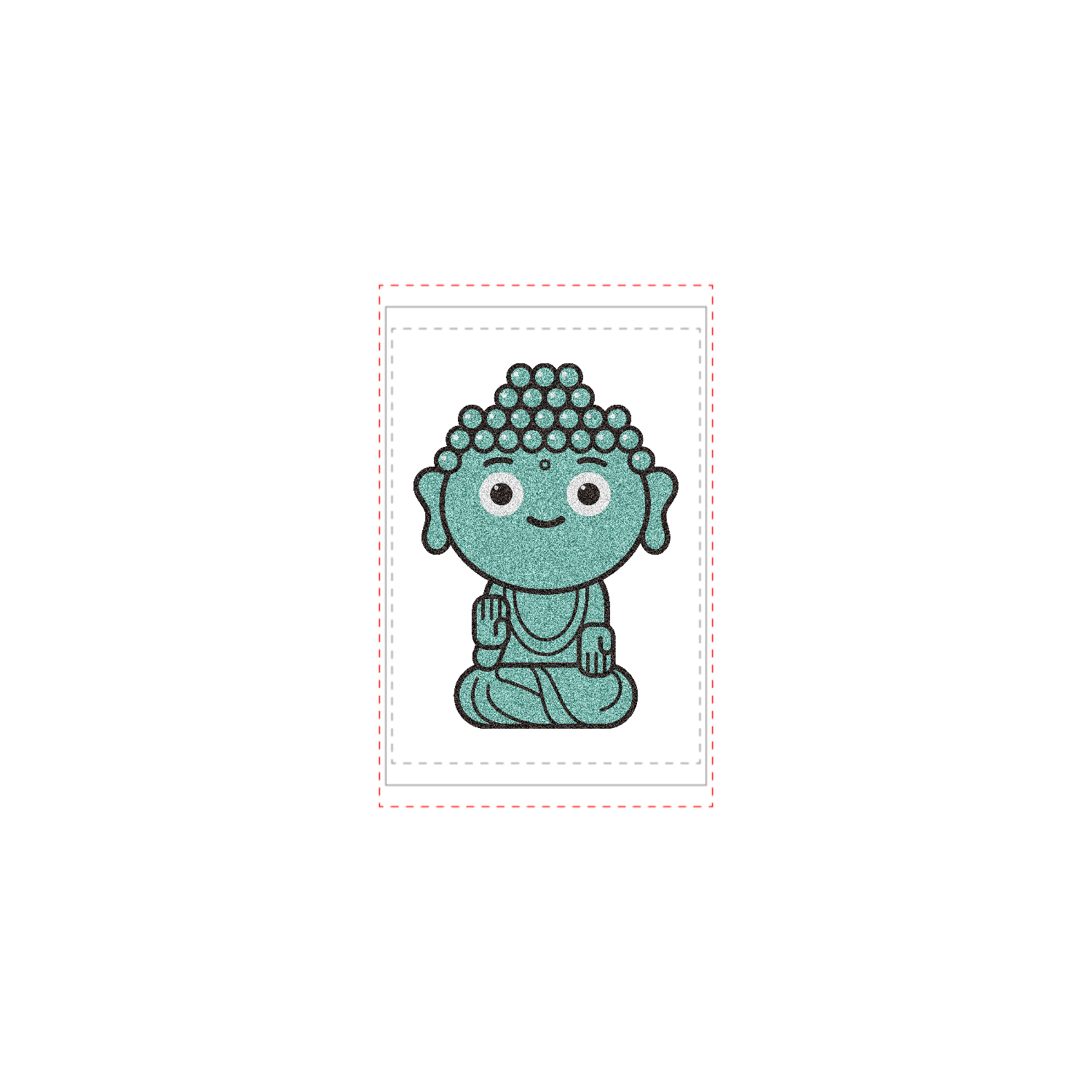 仏像くん 1 タペストリー(B2サイズ／縦)