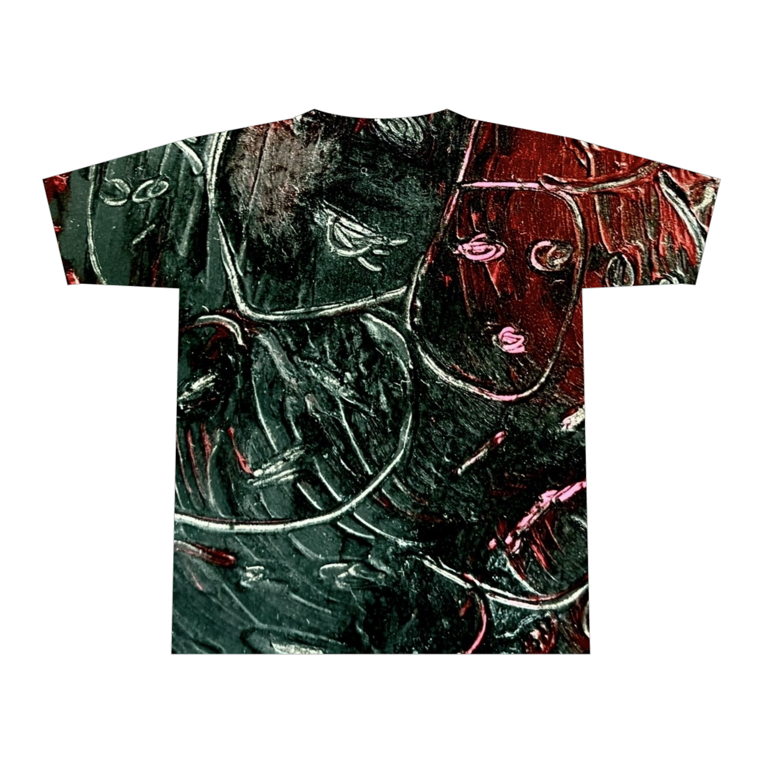 心の顔全面インクジェットTシャツ(XL)2