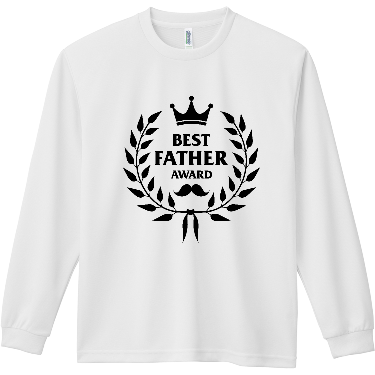 父の日・ベストファーザー賞【プレゼント・誕生日・感謝】 ドライ長袖Ｔシャツ