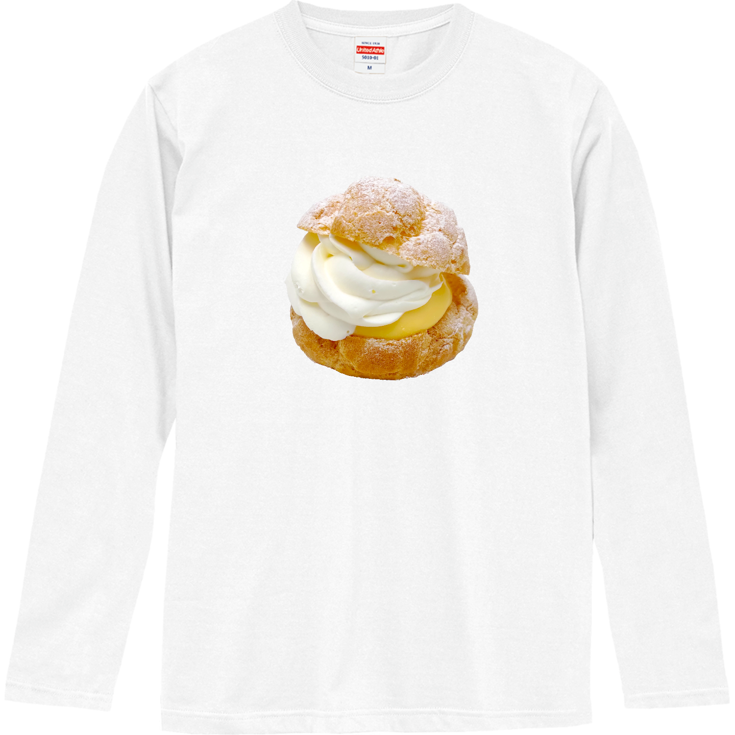 シュークリーム（生クリーム） ロングスリーブTシャツ
