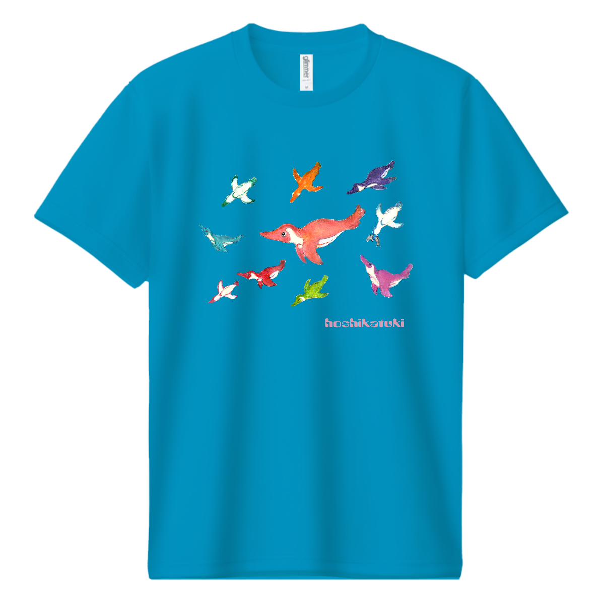 海飛ぶペンギン 即日ドライTシャツ