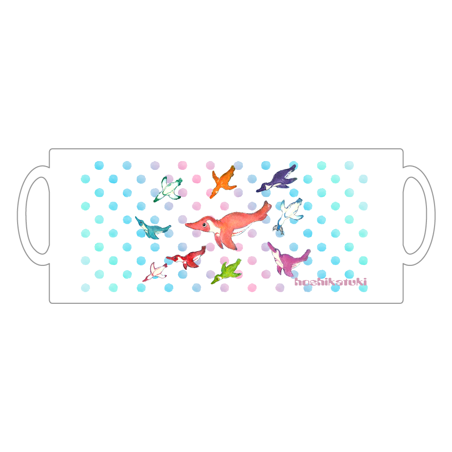 海飛ぶペンギン 陶器マグストレート（Ｍ＋）