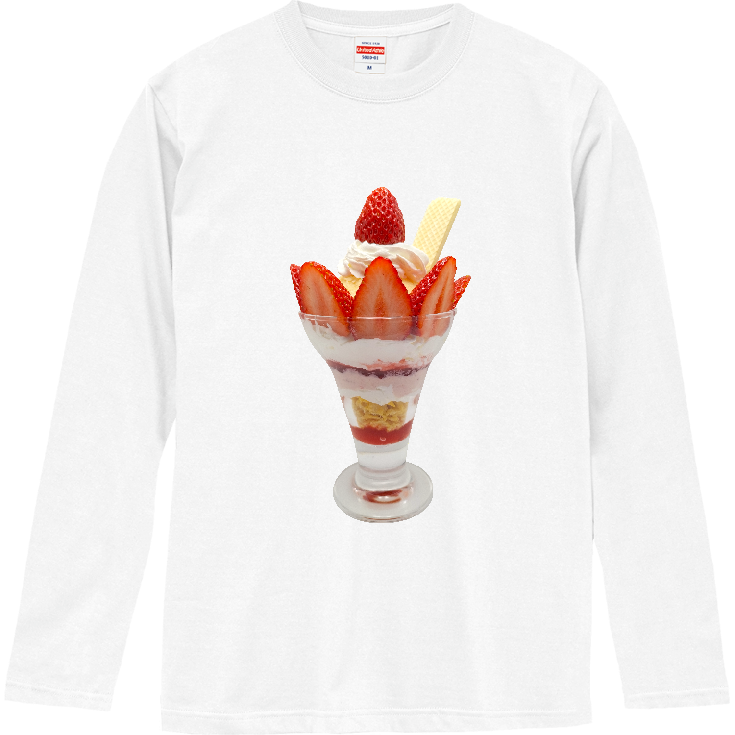 いちごパフェ ロングスリーブTシャツ