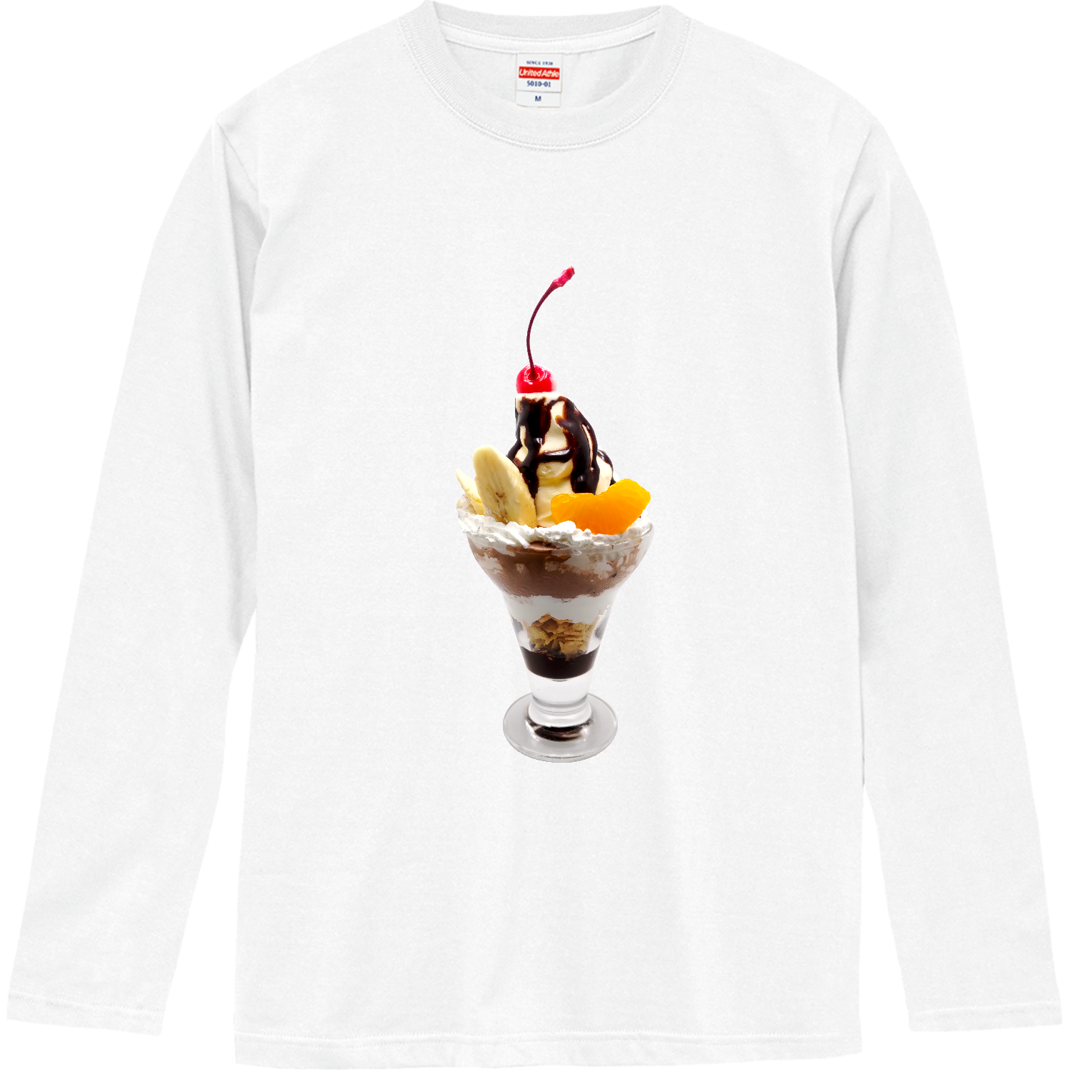チョコバナナパフェ ロングスリーブTシャツ