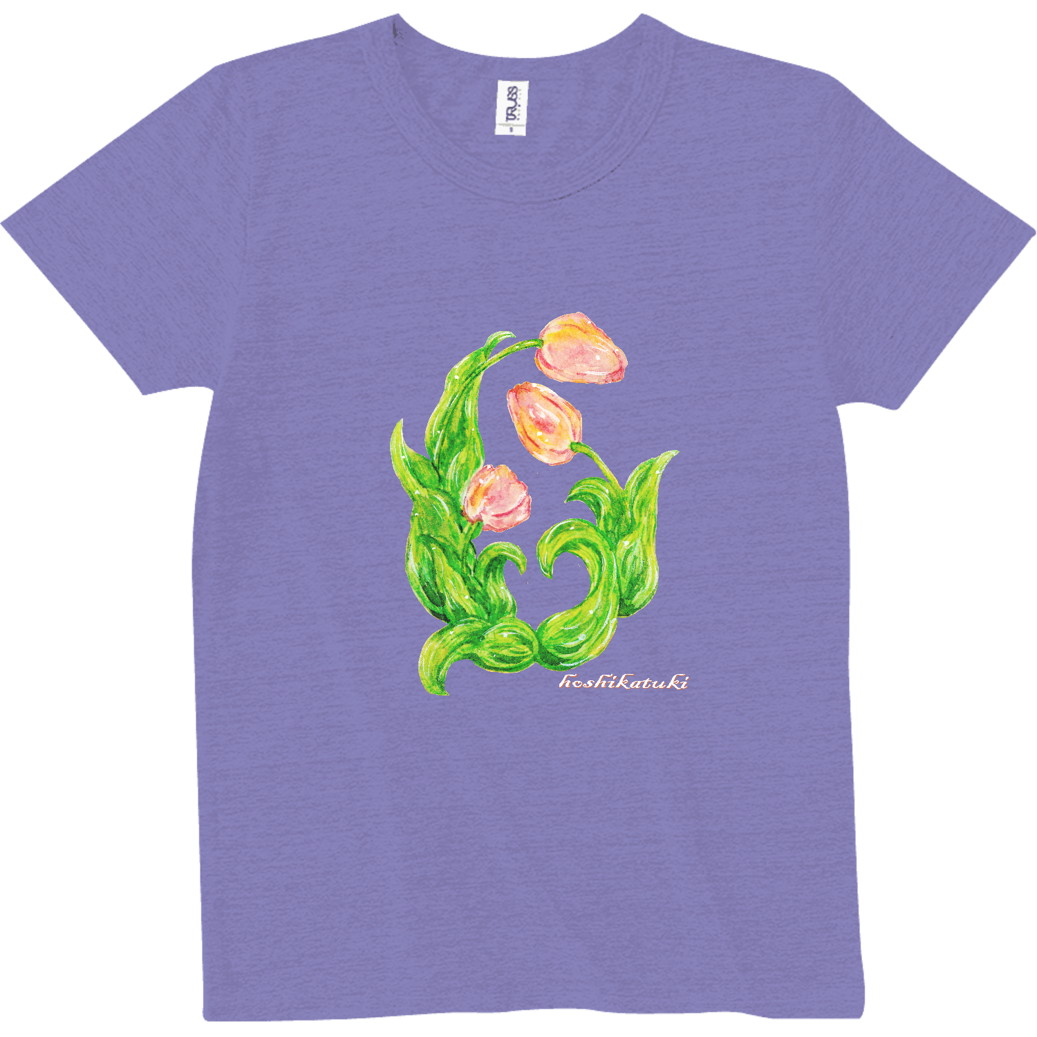 ピンクのチューリップ トライブレンドTシャツ