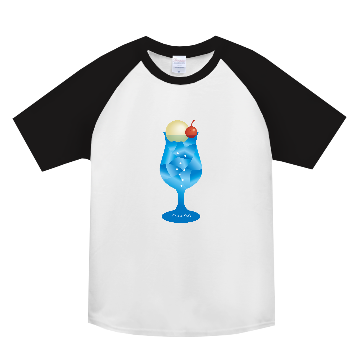 おいしいクリームソーダ・Cream Soda　2 ヘビーウェイトラグランＴシャツ
