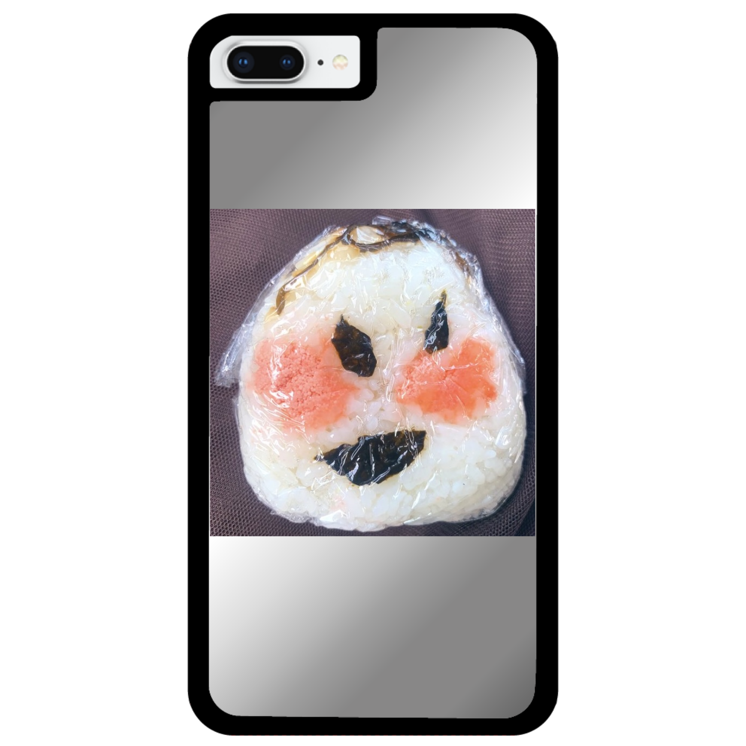 おにぎりOちゃんiPhone8plusミラーパネルケース1