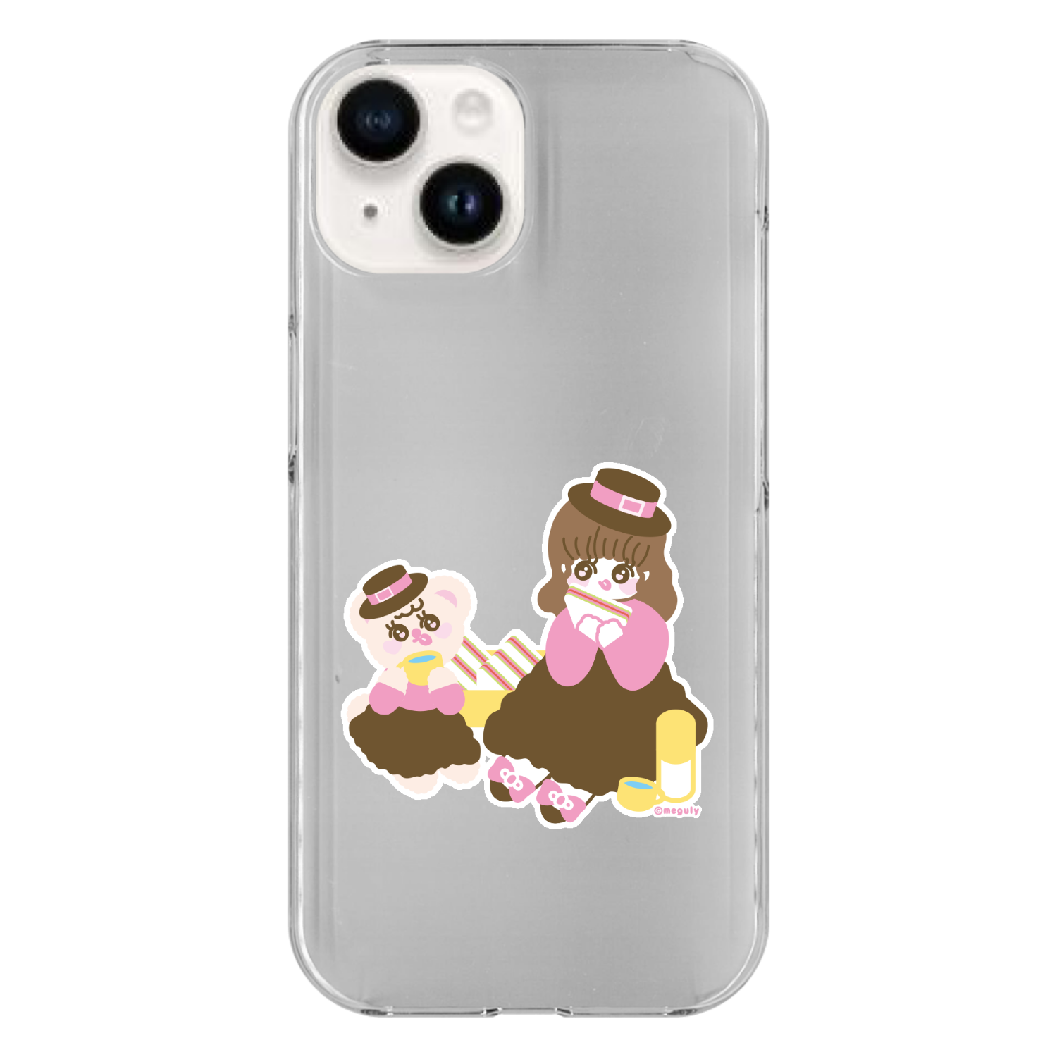 ピクニック iPhone15 (透明)(ハードケース)