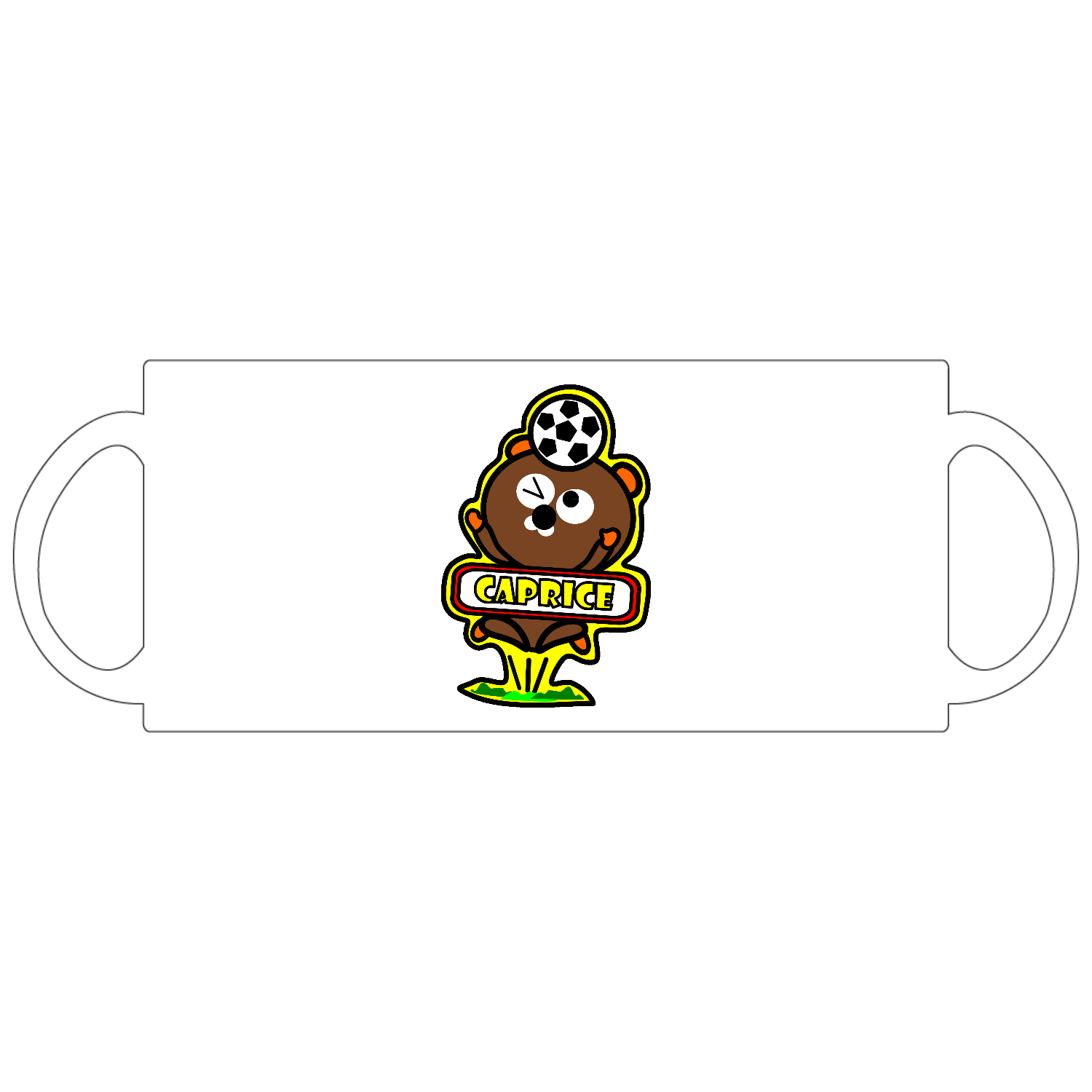 サッカーくまた定番マグカップ1