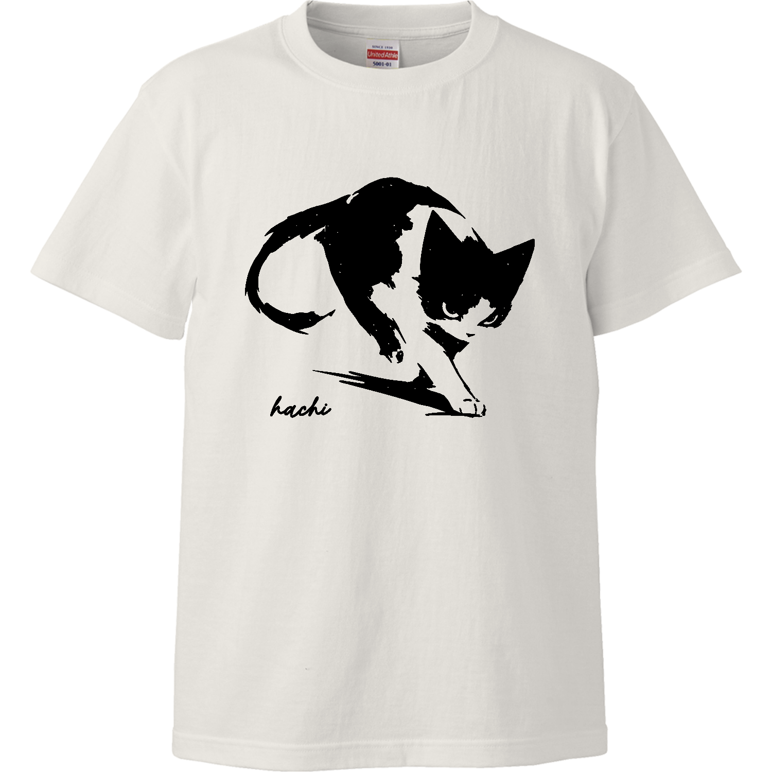 かっこいいハチワレくんハイクオリティーTシャツ1