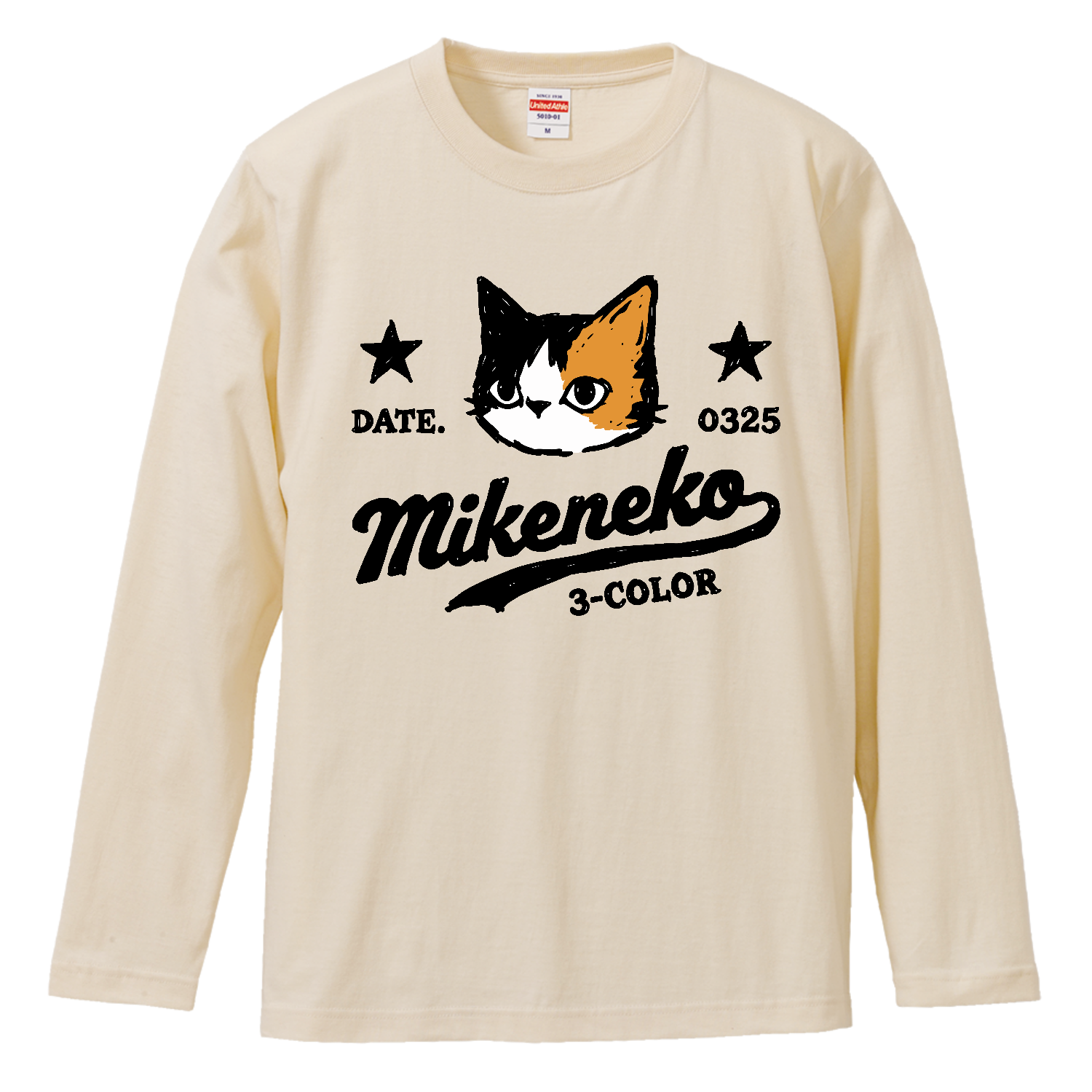 三毛猫くん アメカジロングスリーブTシャツの商品購入ページ