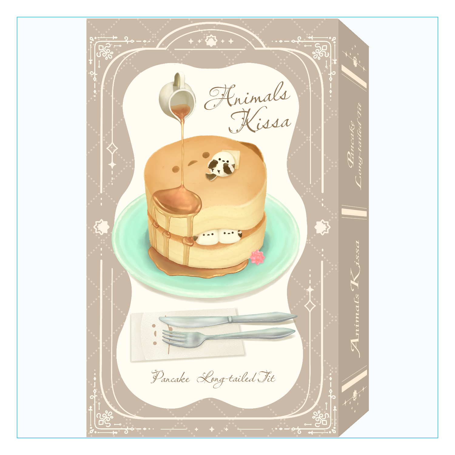 しまえながとパンケーキ ダイカットアクリルキーホルダー(6×6cm)