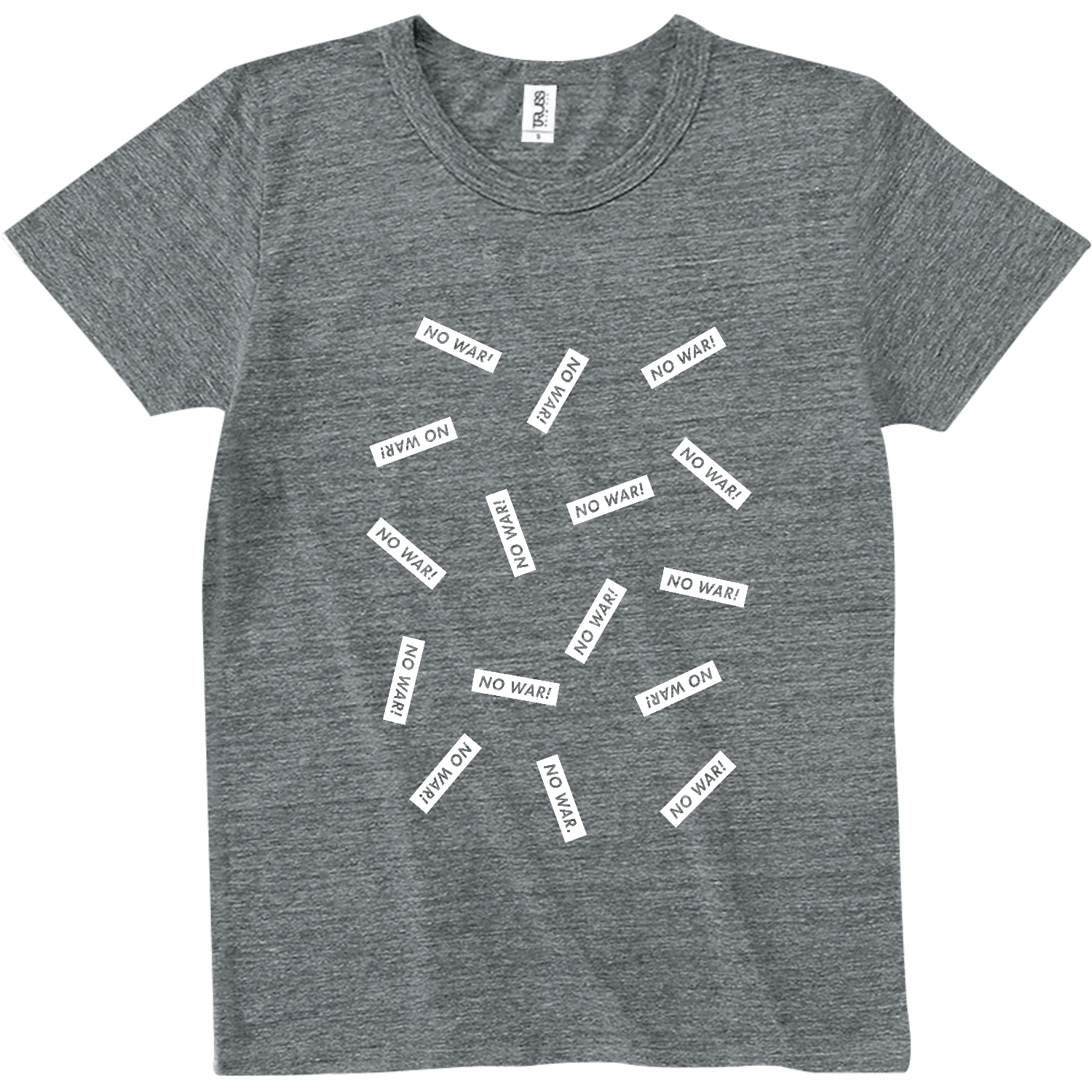 反戦 NO WAR! 7 トライブレンドTシャツ