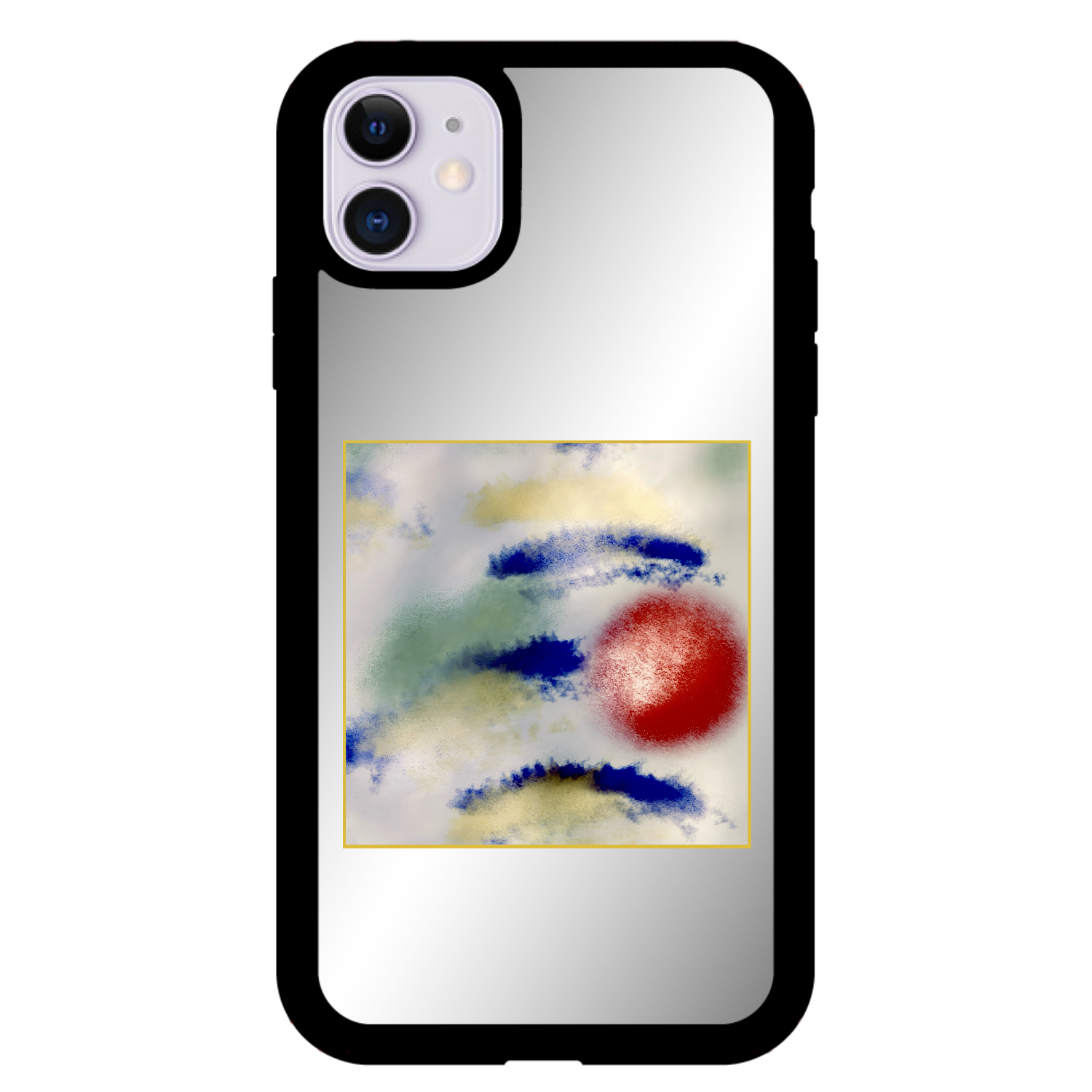 和太陽iPhone11 ミラーパネルケース1