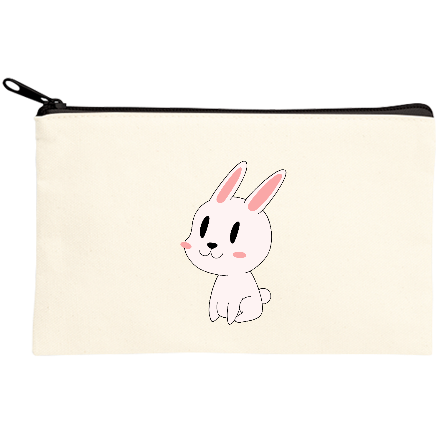 うさぎさんキャンバスポーチ(S)【白プリント有】の商品購入ページ