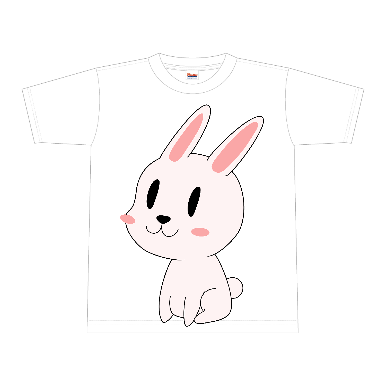 うさぎさん全面インクジェットTシャツ(L)の商品購入ページ