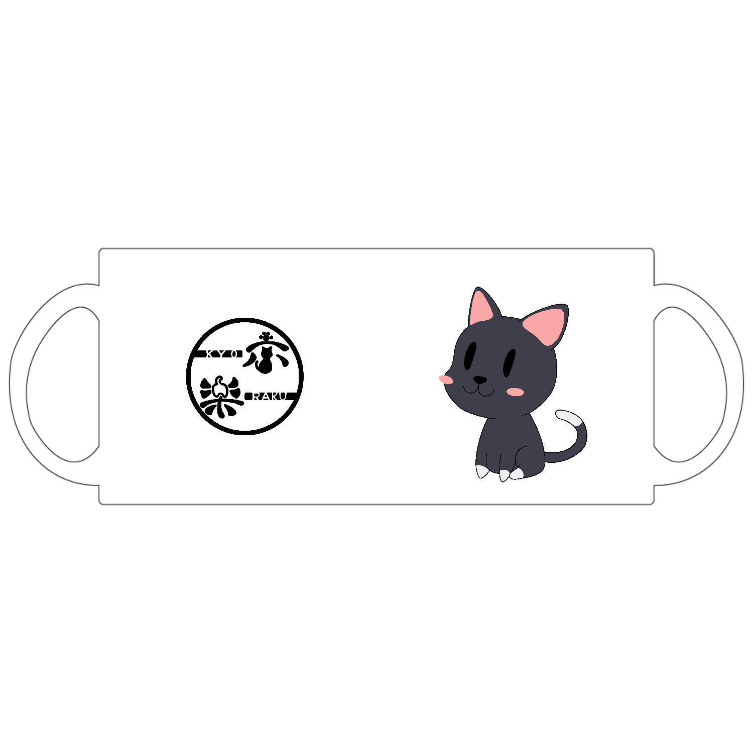 ねこさん定番マグカップの商品購入ページ｜クリエイターのオリジナル